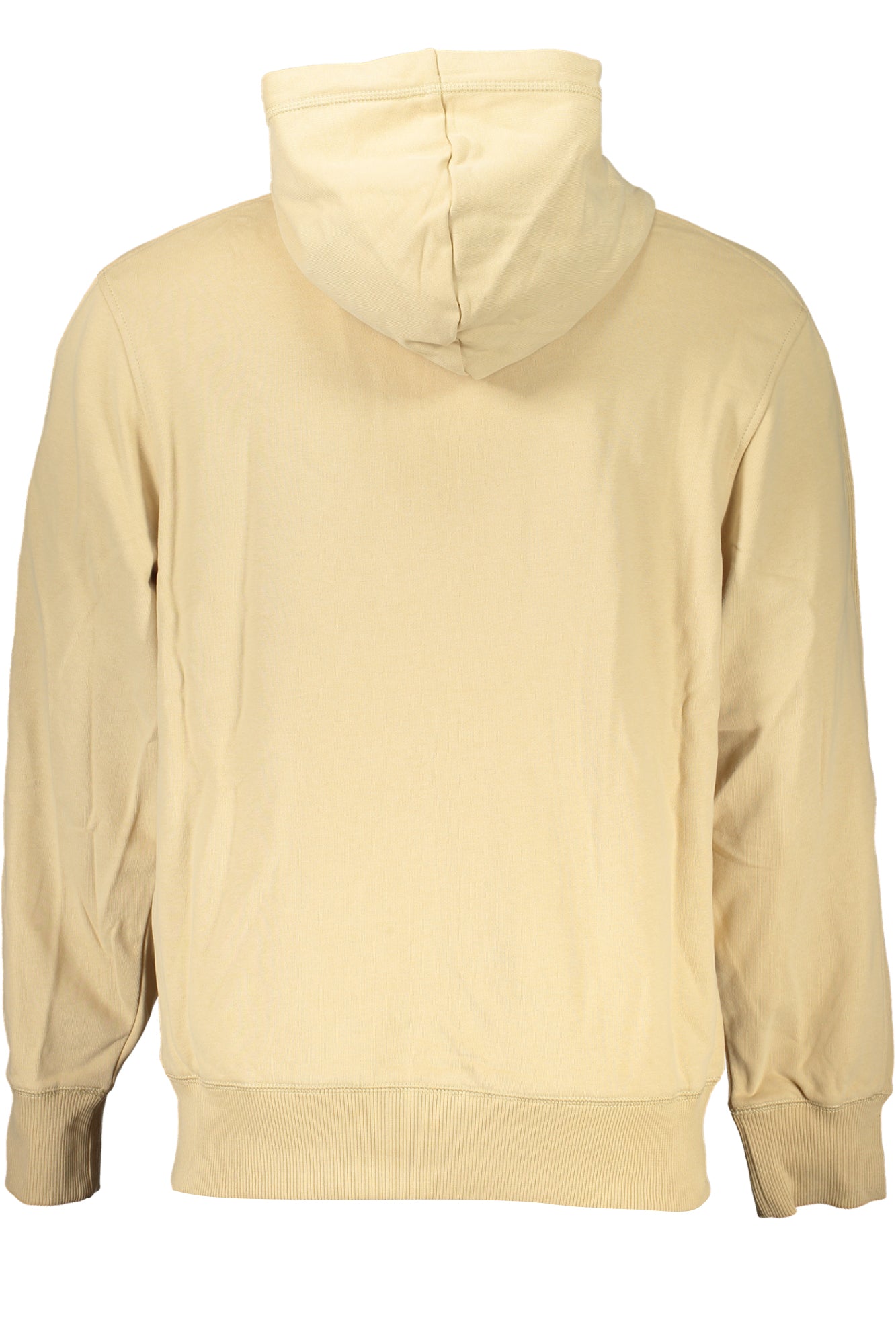 CALVIN KLEIN MENS BEIGE ZIP SWEATSHIRT
