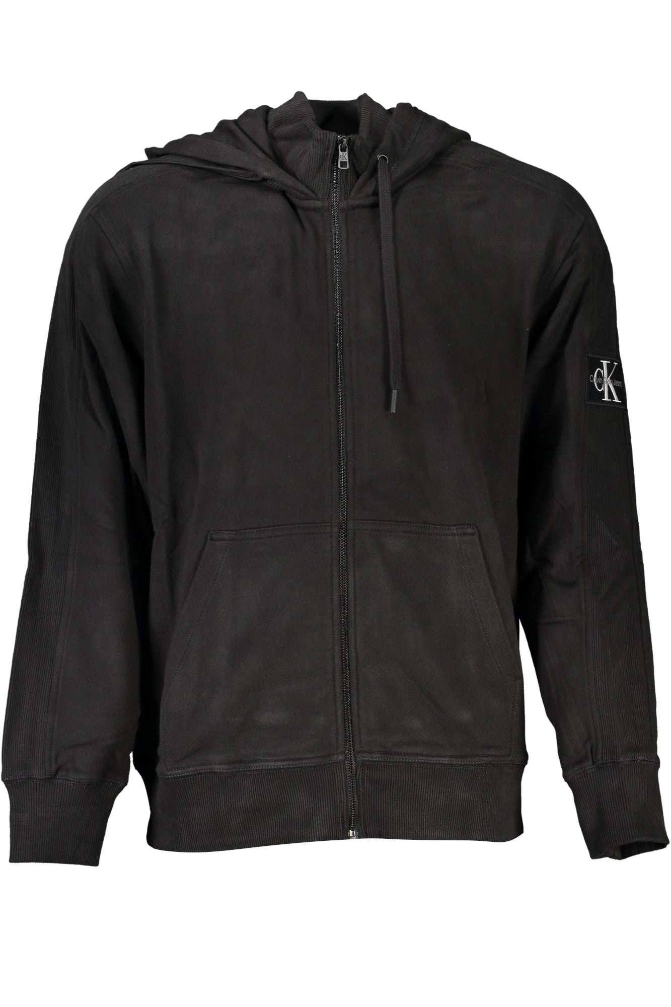 CALVIN KLEIN MENS BLACK ZIP SWEATSHIRT