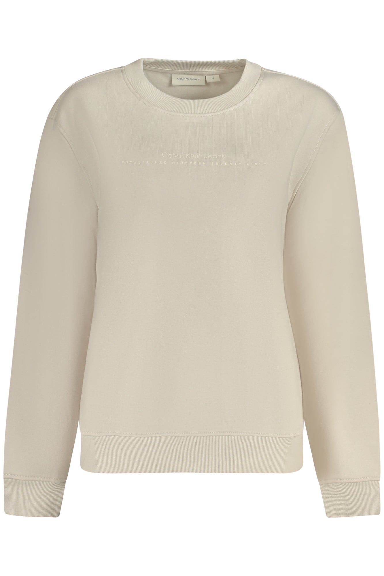 CALVIN KLEIN SWEATSHIRT WITHOUT ZIP WOMEN BEIGE
