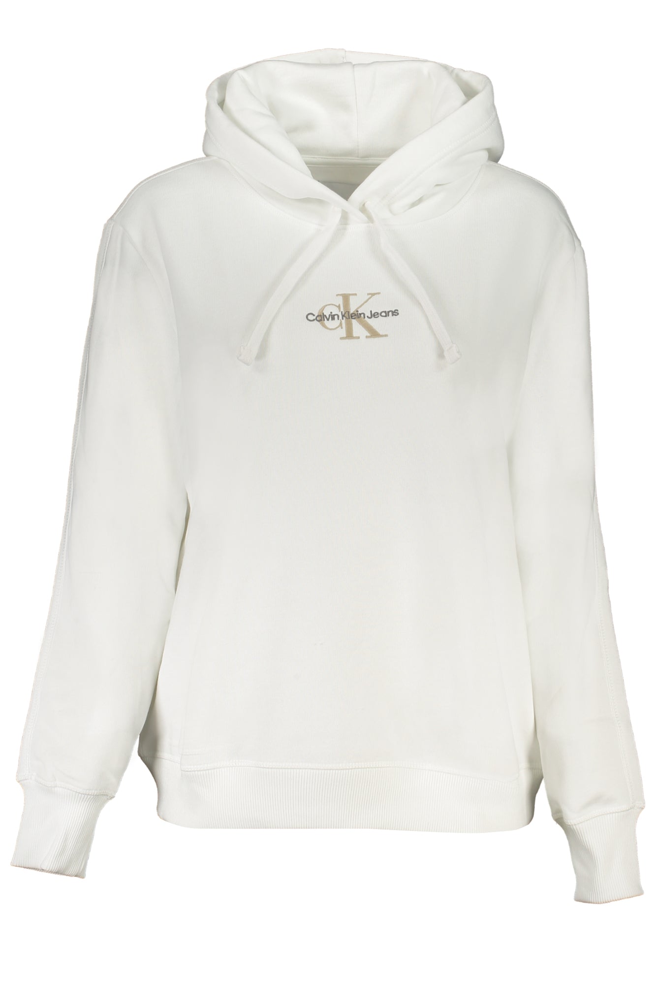 CALVIN KLEIN WOMENS ZIPLESS SWEATSHIRT WHITE