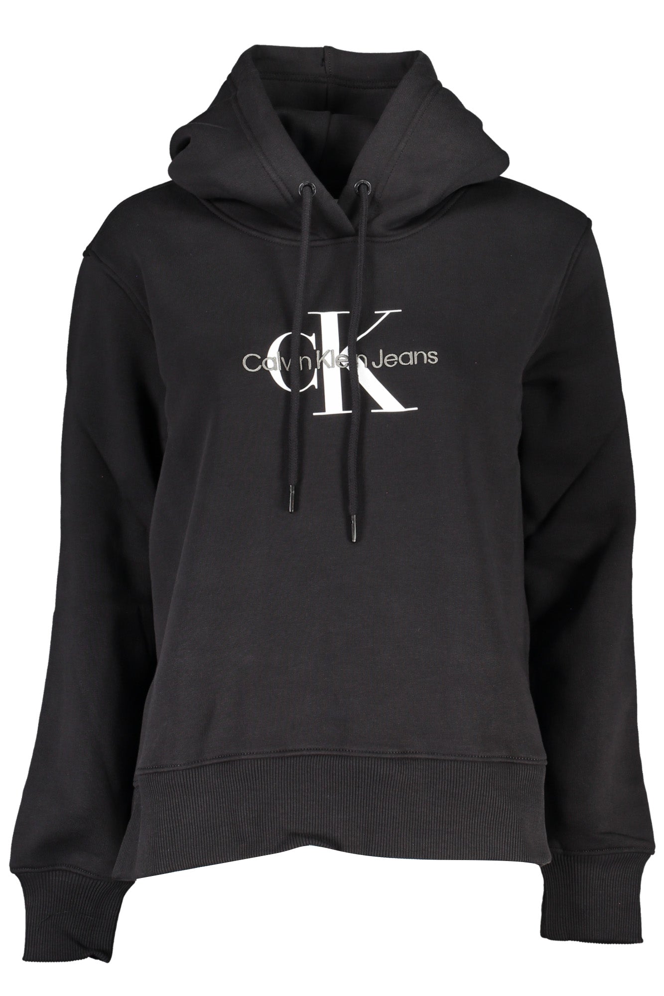 CALVIN KLEIN WOMENS ZIPLESS SWEATSHIRT BLACK