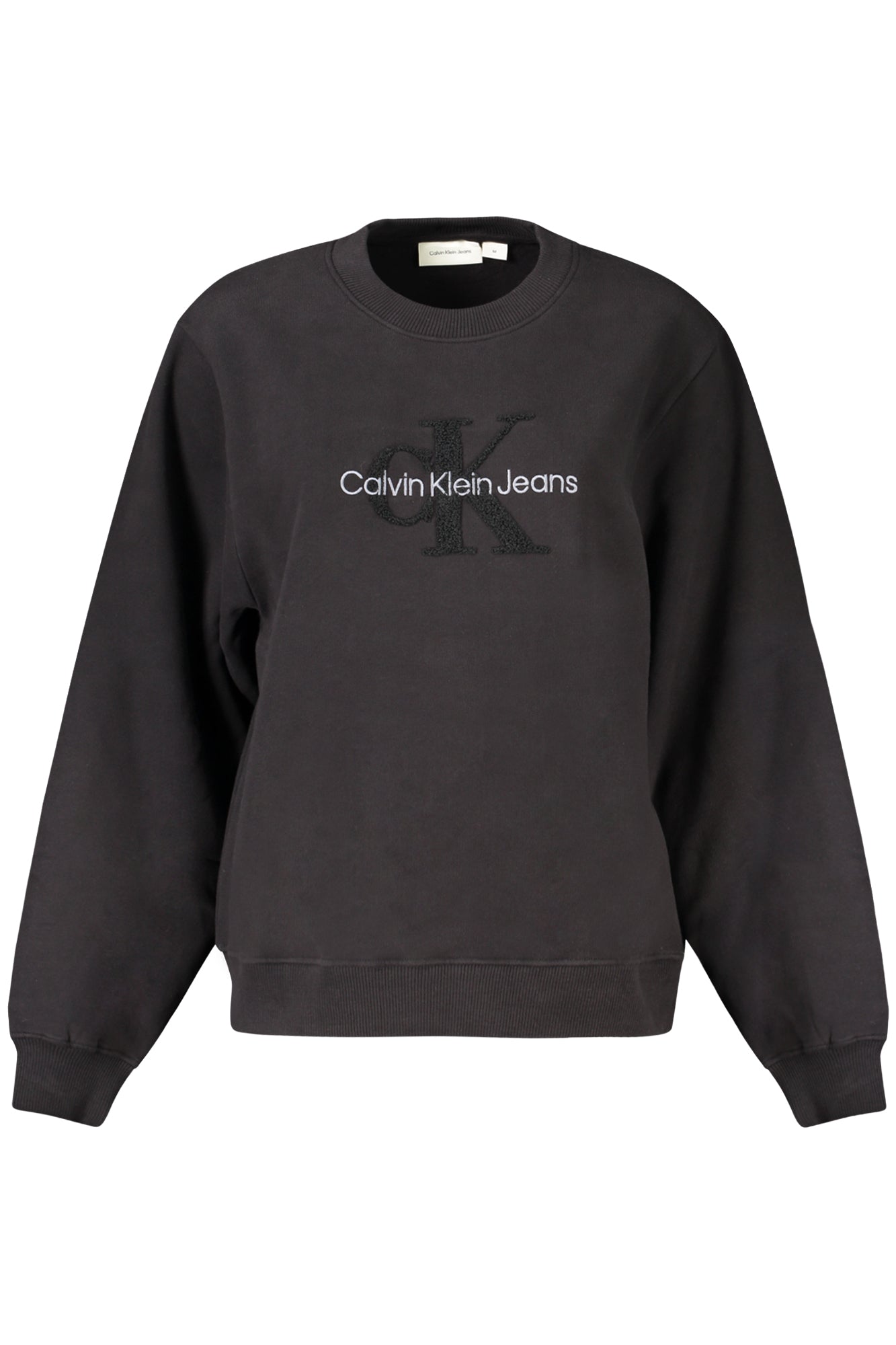 CALVIN KLEIN SWEATSHIRT WITHOUT ZIP WOMEN BLACK