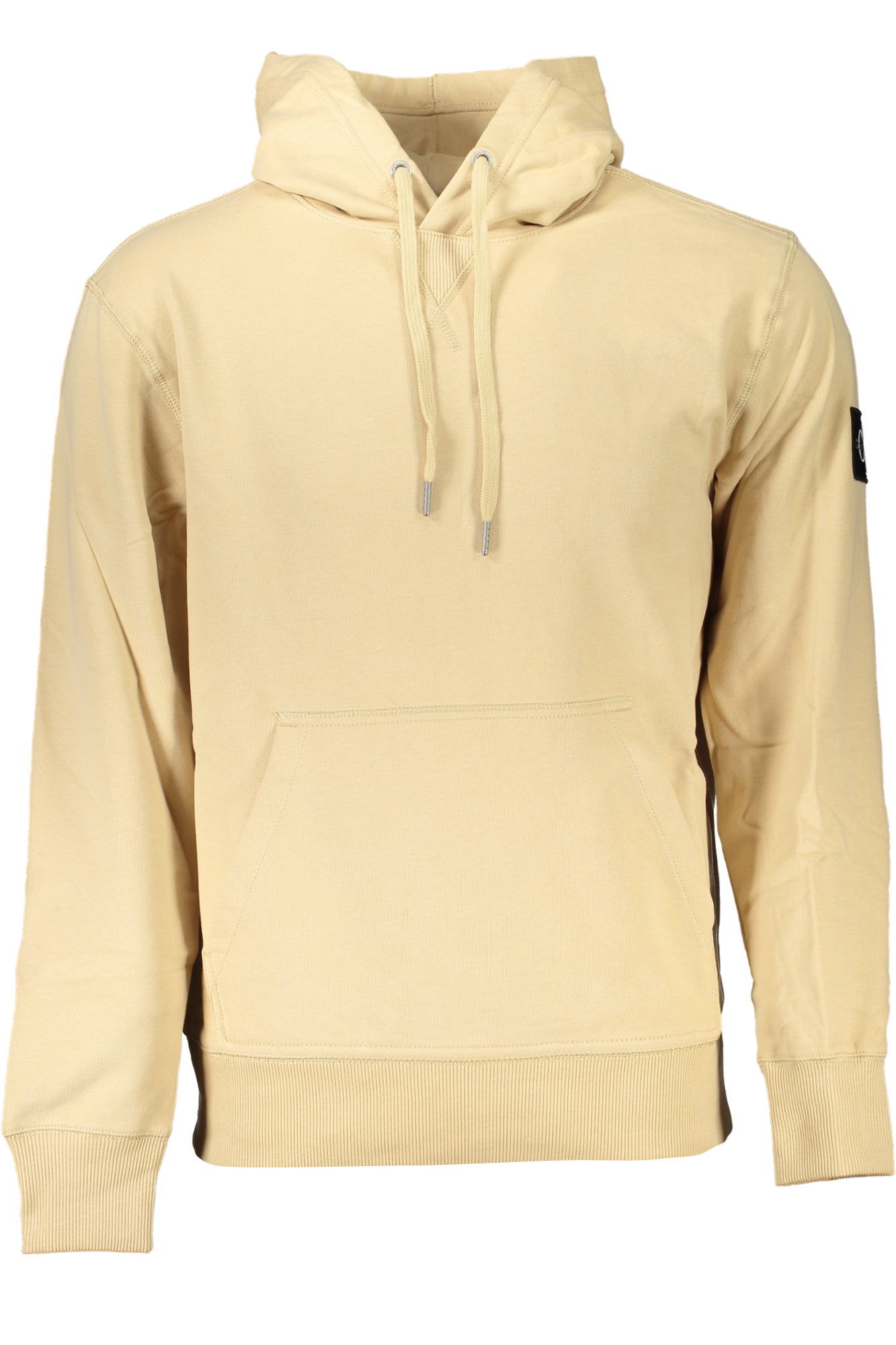 CALVIN KLEIN MENS BEIGE ZIPLESS SWEATSHIRT
