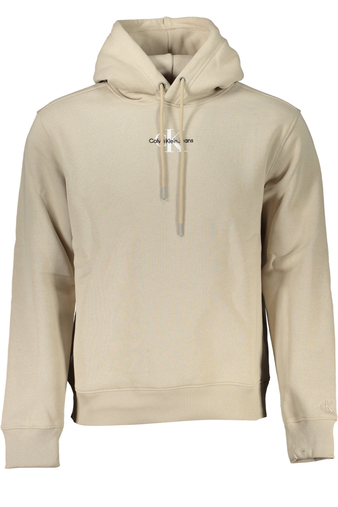 CALVIN KLEIN MENS BEIGE ZIPLESS SWEATSHIRT