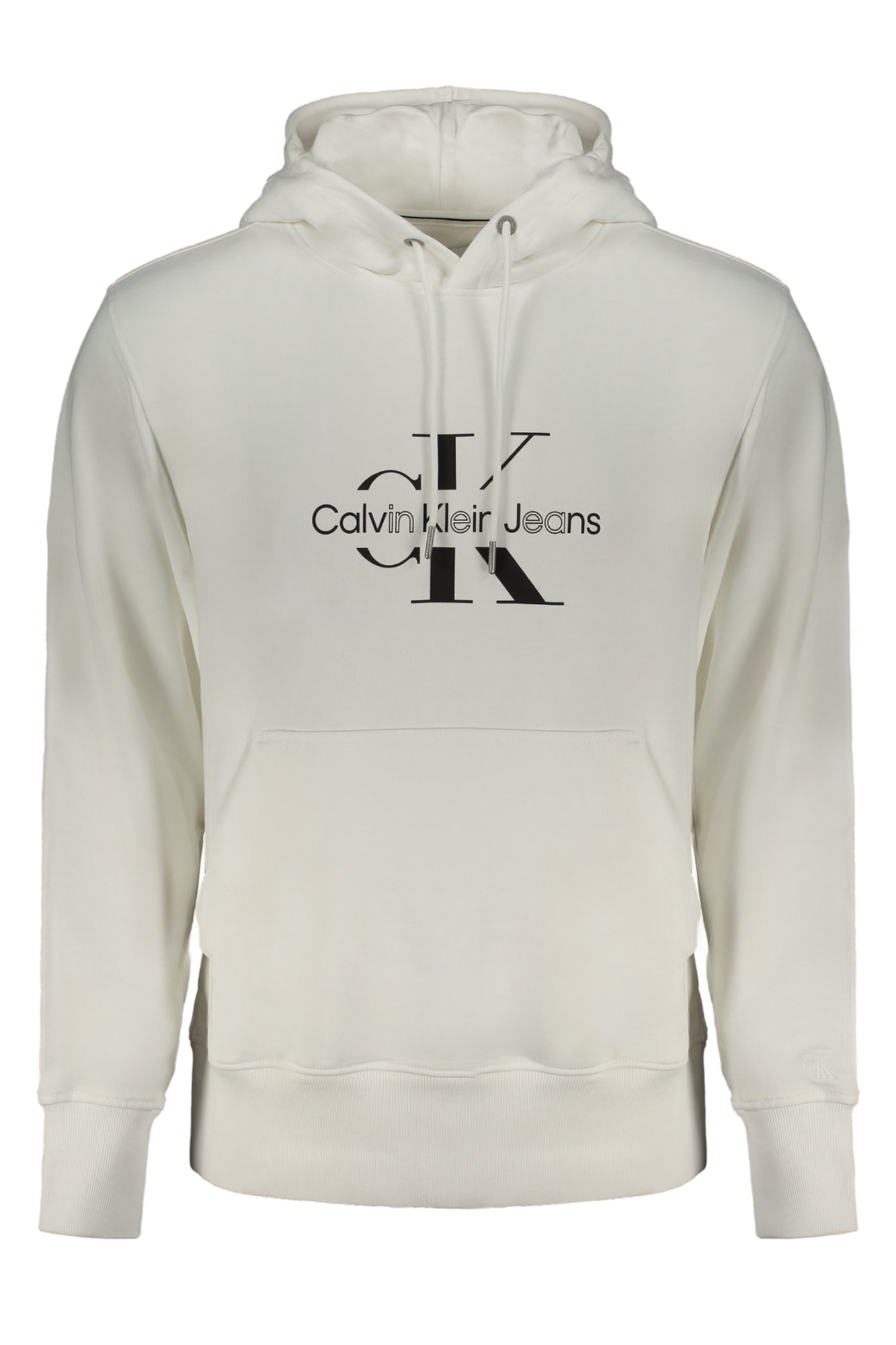 CALVIN KLEIN MENS WHITE ZIPLESS SWEATSHIRT