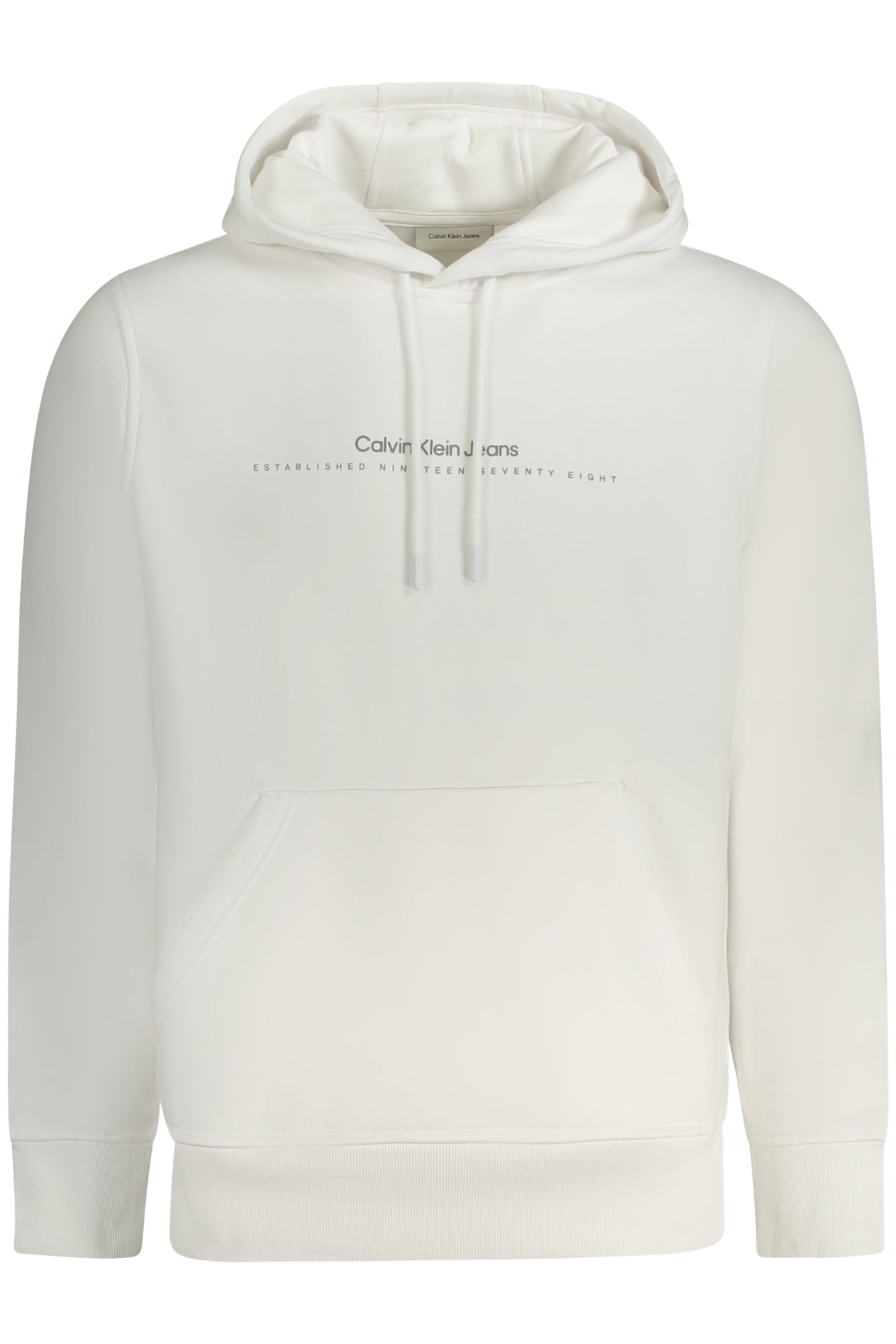CALVIN KLEIN MENS ZIP-UP SWEATSHIRT WHITE