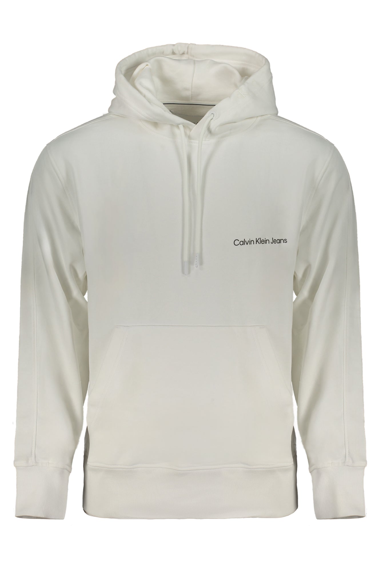 CALVIN KLEIN MENS WHITE ZIPLESS SWEATSHIRT