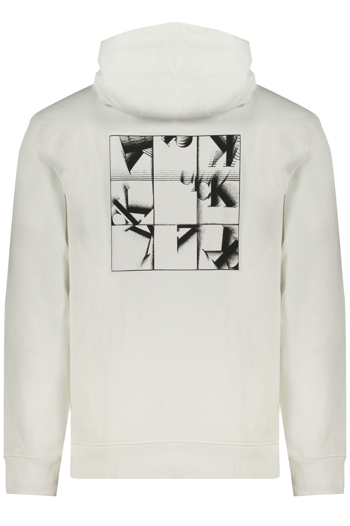 CALVIN KLEIN MENS WHITE ZIPLESS SWEATSHIRT