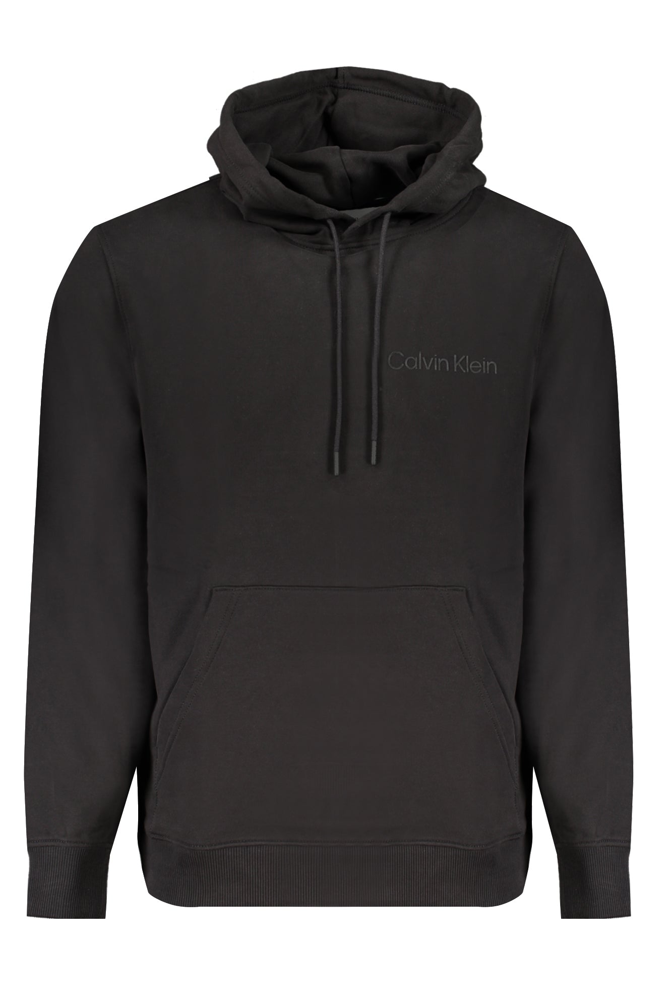 CALVIN KLEIN MENS BLACK ZIP-OUT SWEATSHIRT