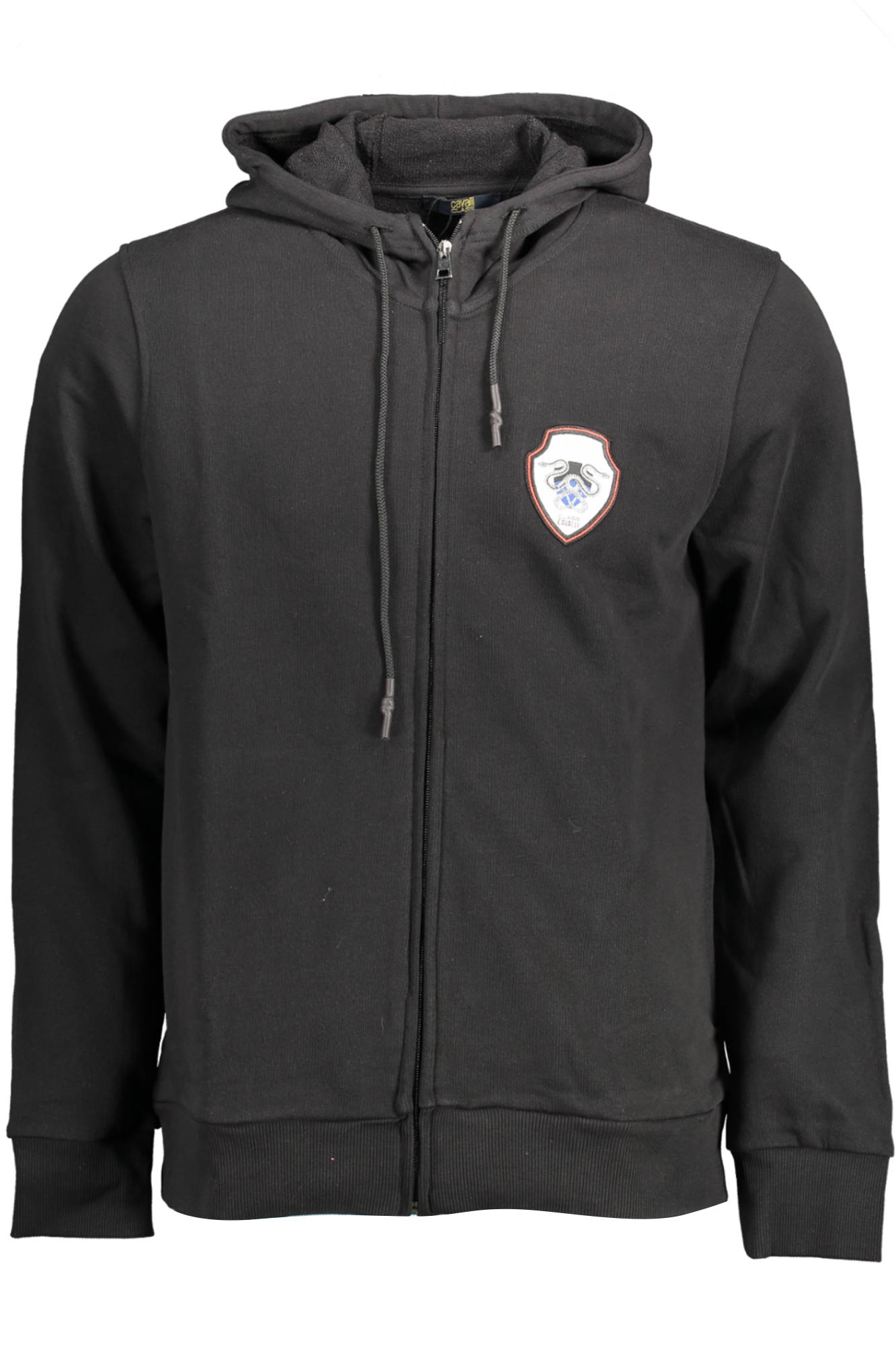 CAVALLI CLASS MENS ZIP-UP SWEATSHIRT BLACK