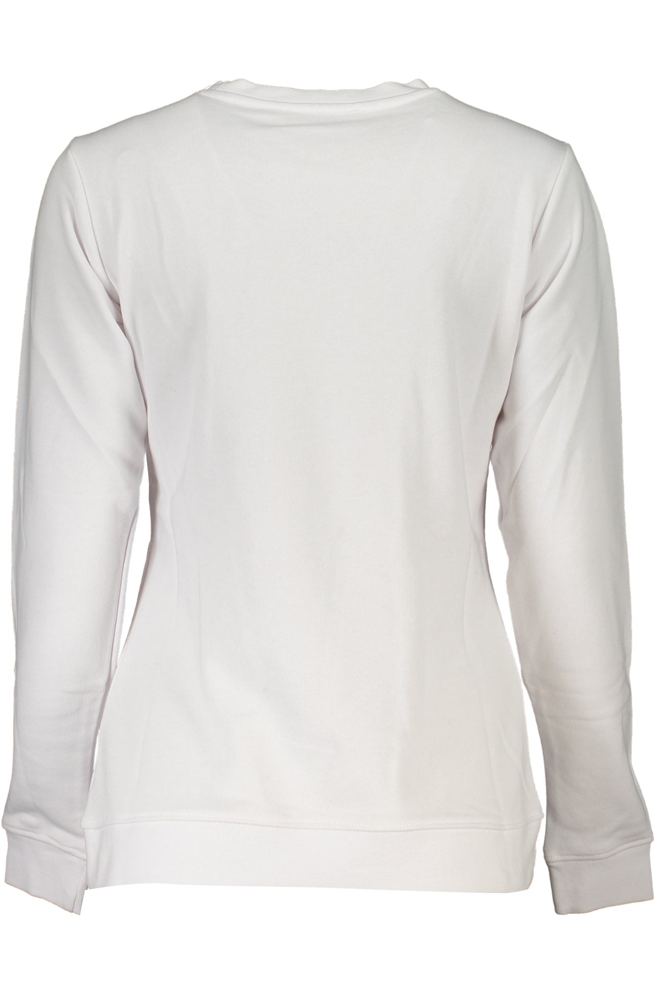 CAVALLI CLASS WOMENS WHITE SWEATSHIRT WITHOUT ZIP