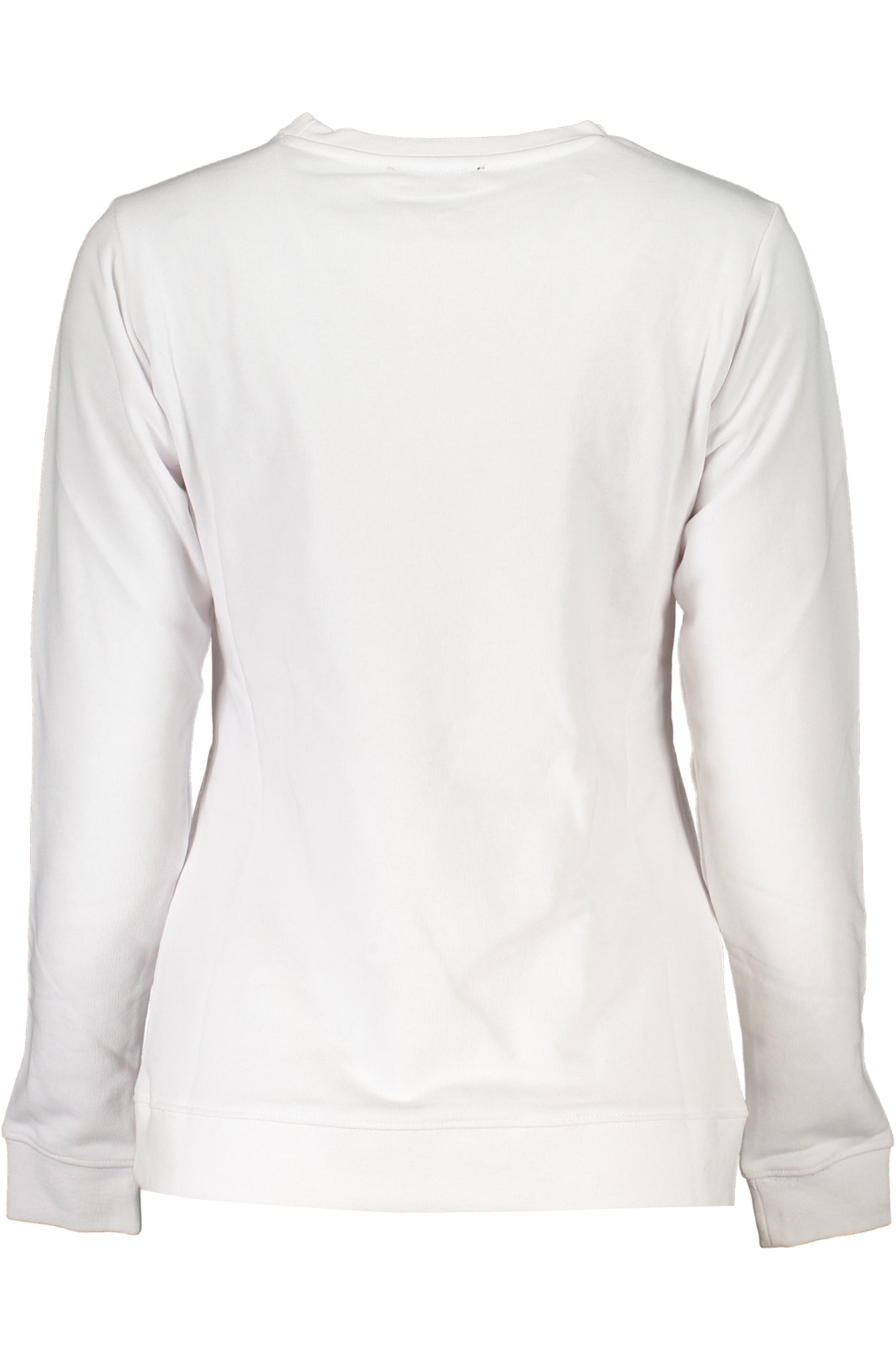 CAVALLI CLASS WOMENS WHITE SWEATSHIRT WITHOUT ZIP