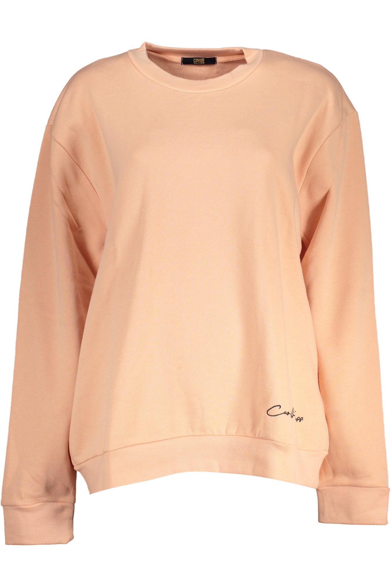 CAVALLI CLASS WOMENS PINK SWEATSHIRT WITHOUT ZIP