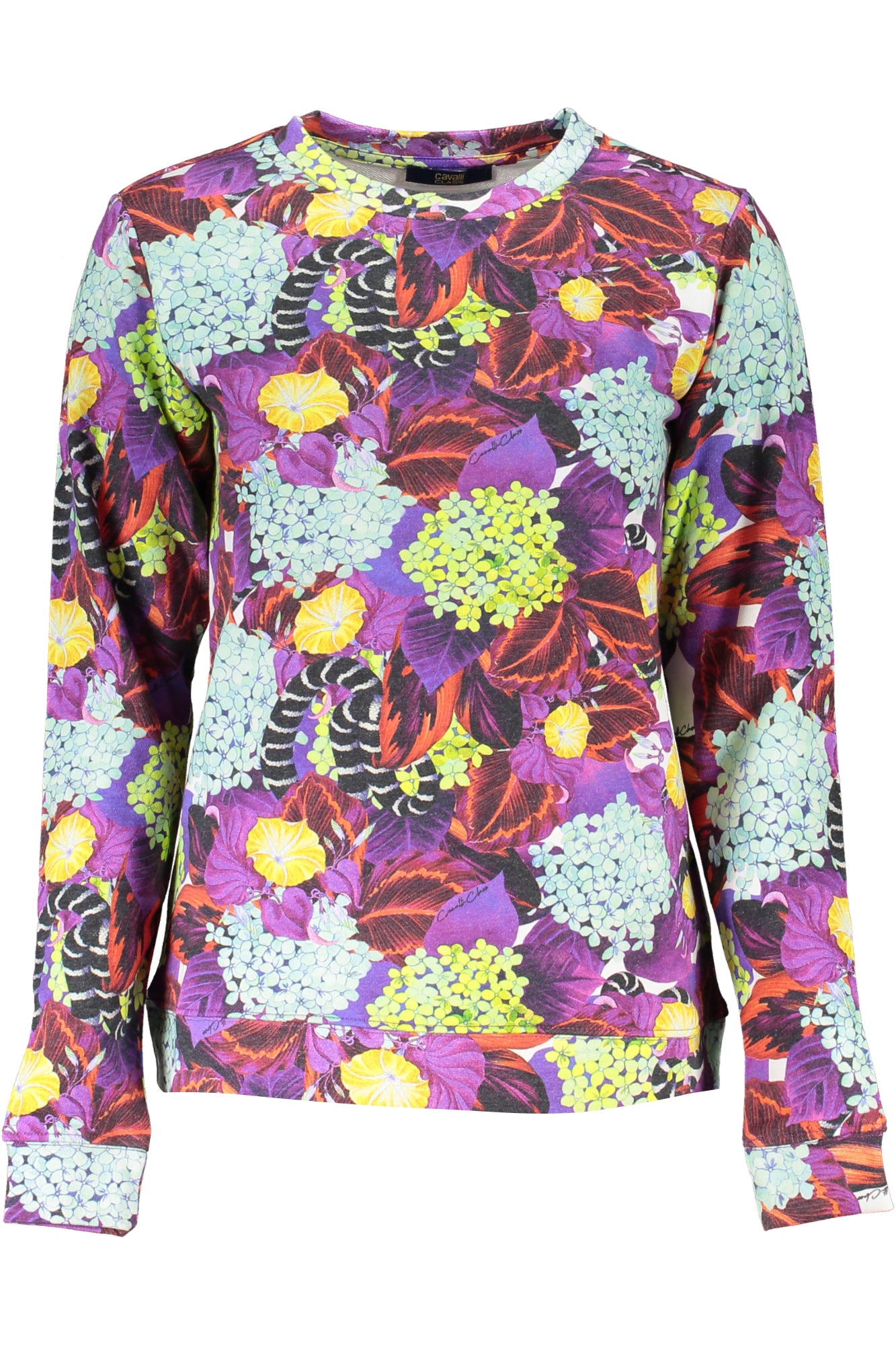CAVALLI CLASS WOMENS SWEATSHIRT WITHOUT ZIP PURPLE