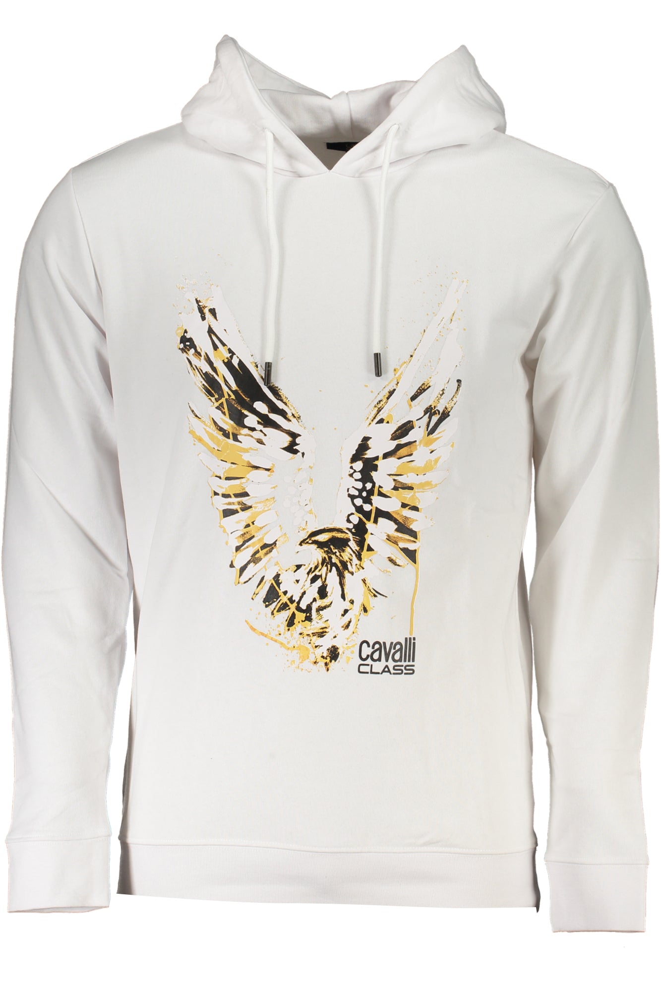 CAVALLI CLASS MENS WHITE ZIPLESS SWEATSHIRT