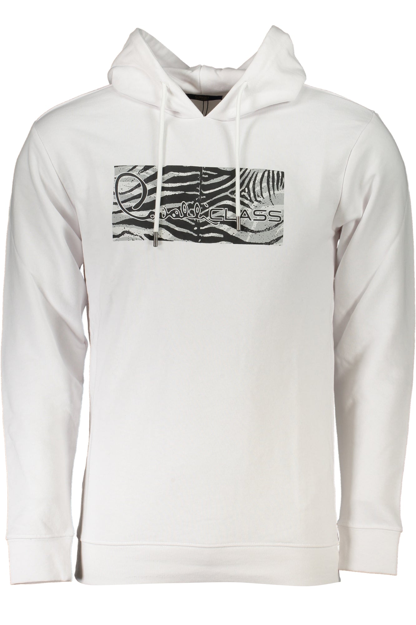 CAVALLI CLASS MENS WHITE ZIPLESS SWEATSHIRT