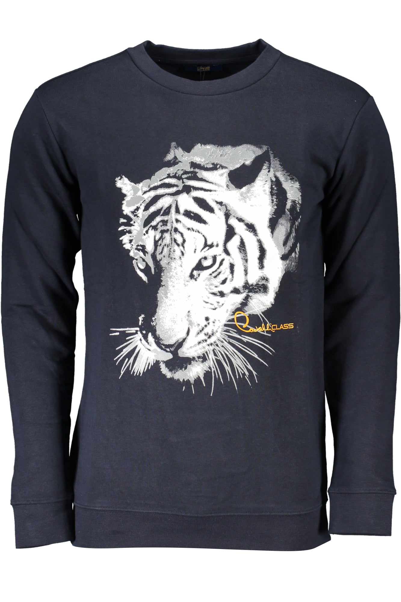 CAVALLI CLASS MENS BLUE ZIPLESS SWEATSHIRT