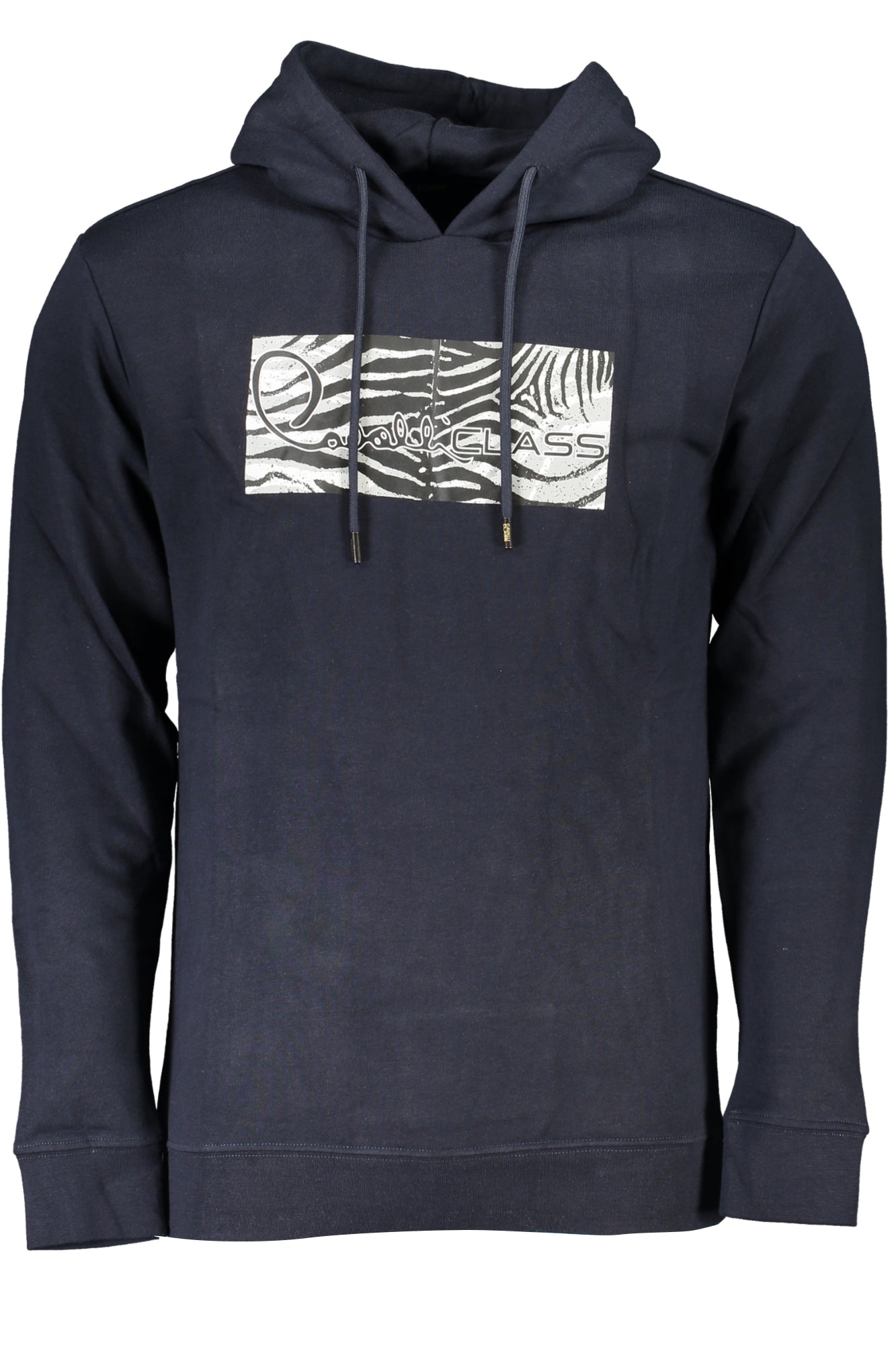 CAVALLI CLASS MENS BLUE ZIPLESS SWEATSHIRT