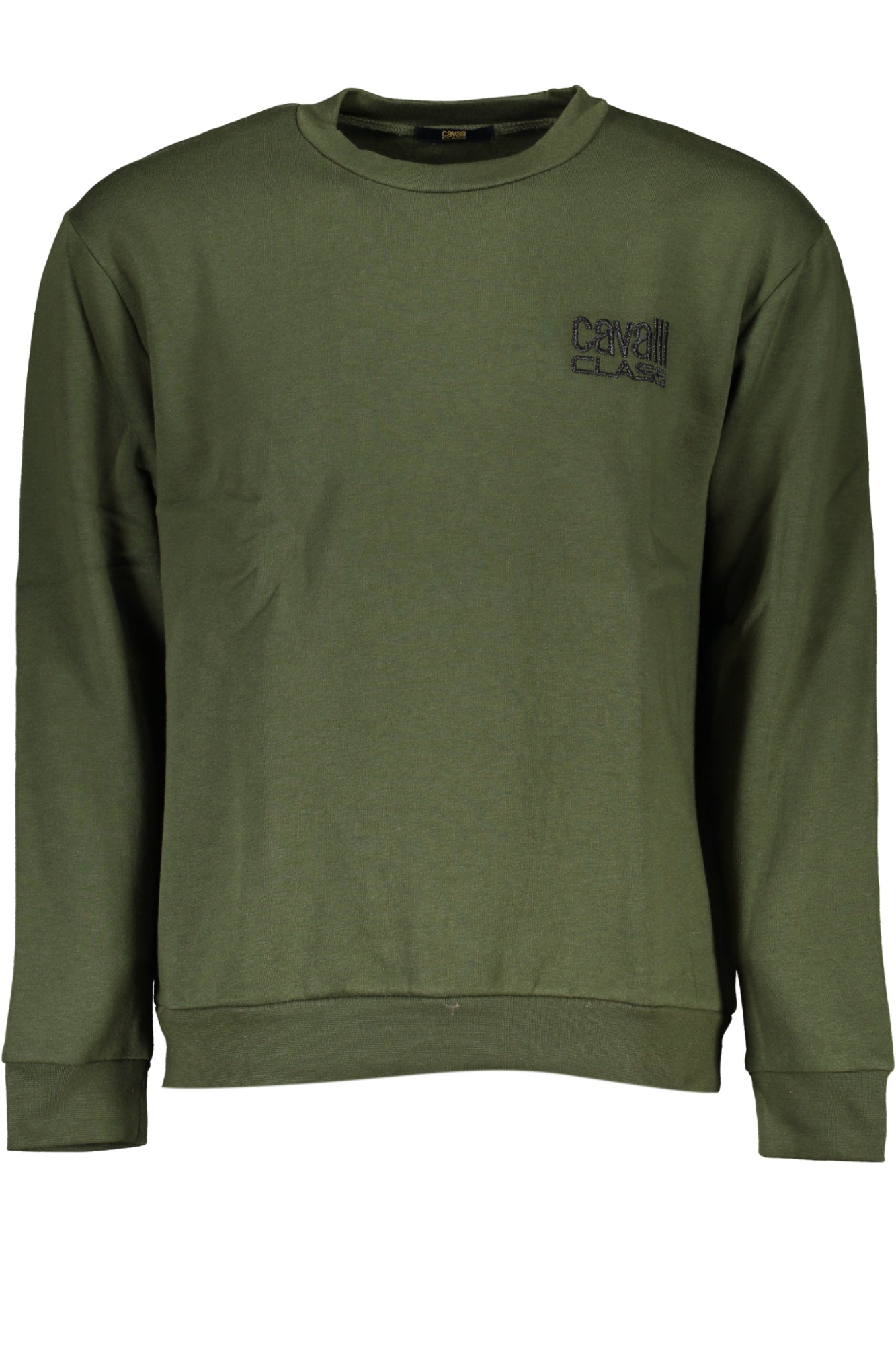 CAVALLI CLASS GREEN MENS ZIPLESS SWEATSHIRT