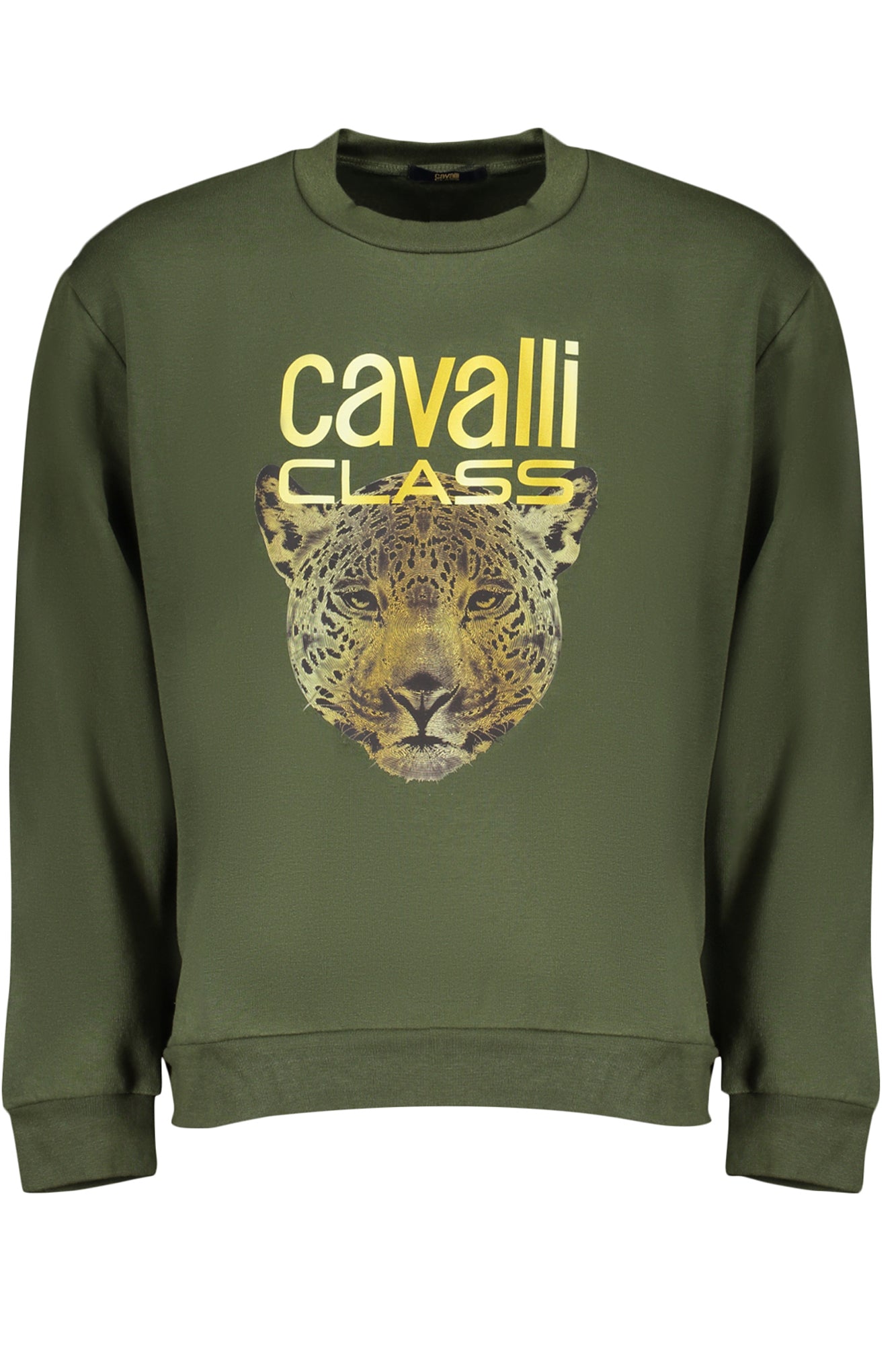 CAVALLI CLASS GREEN MENS ZIPLESS SWEATSHIRT