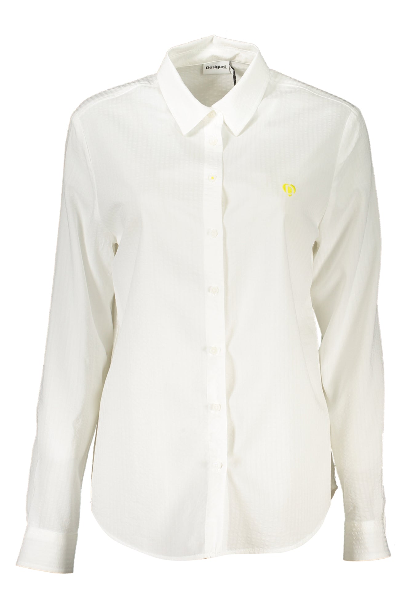 DESIGUAL WOMENS LONG SLEEVE SHIRT WHITE