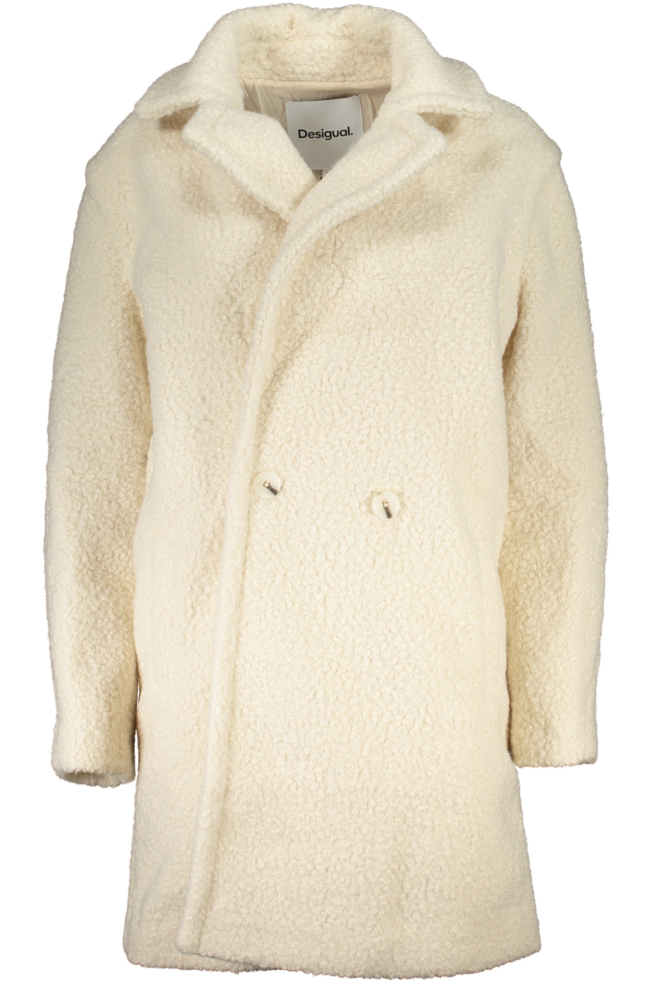 DESIGUAL WHITE WOMENS COAT