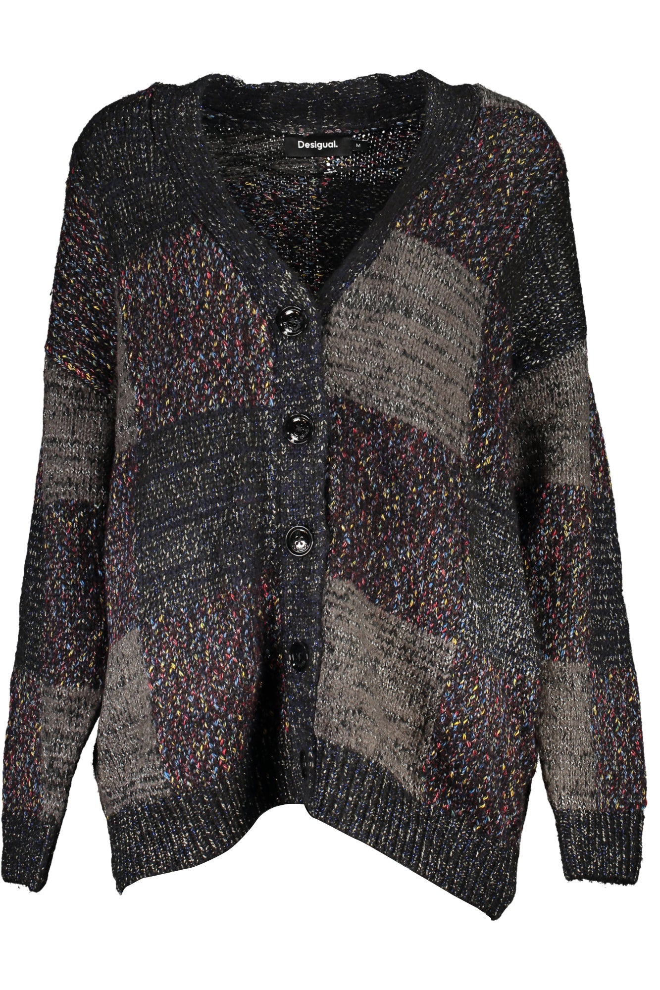 DESIGUAL BLACK WOMENS CARDIGAN