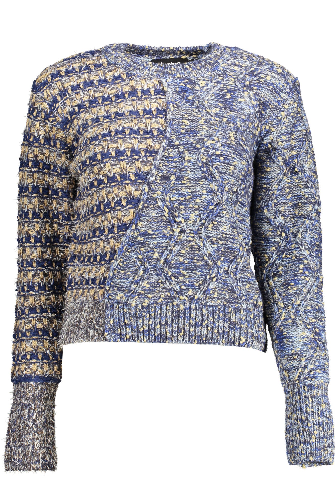 DESIGUAL WOMENS BLUE SWEATER