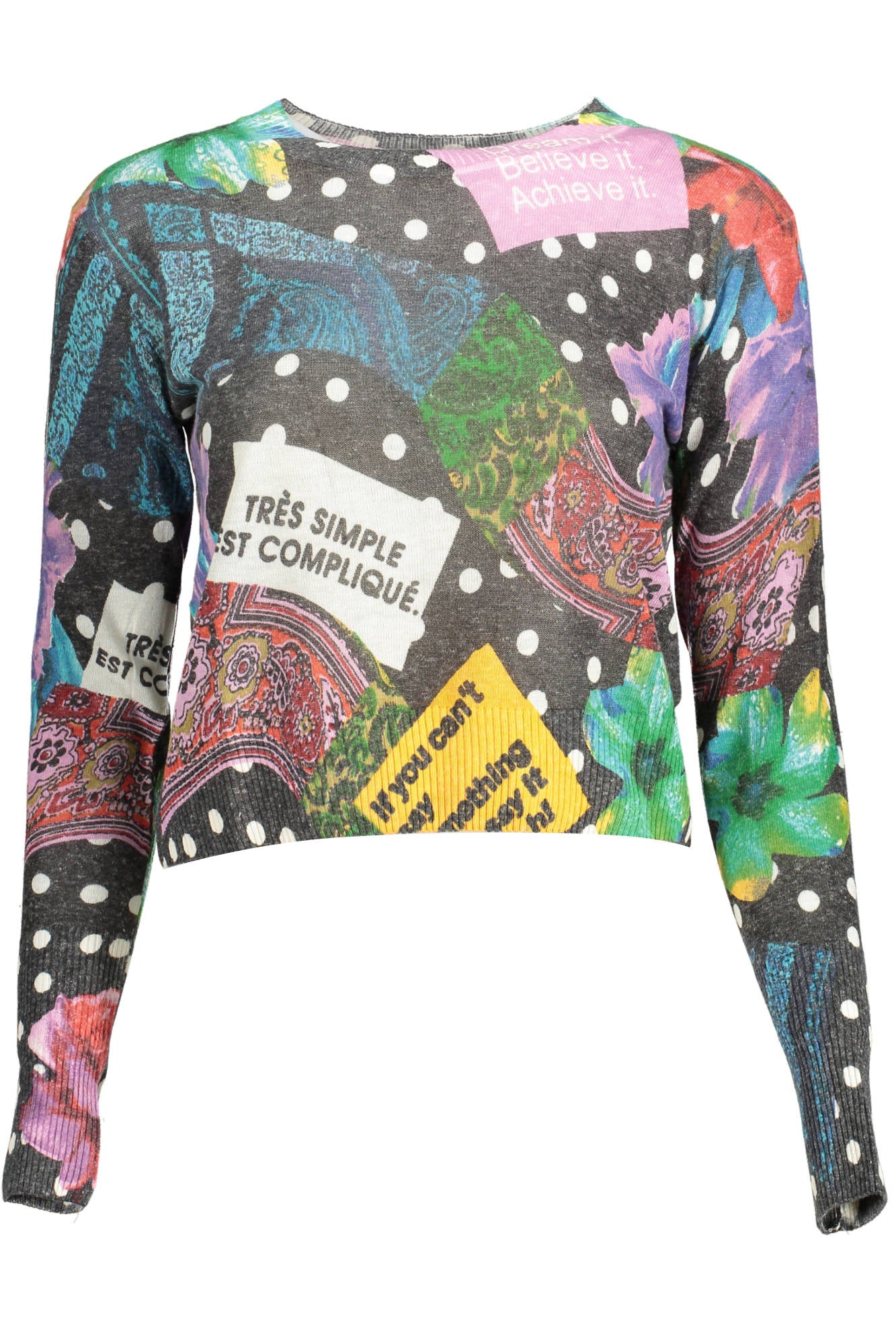 DESIGUAL SWEATER WOMAN BLACK