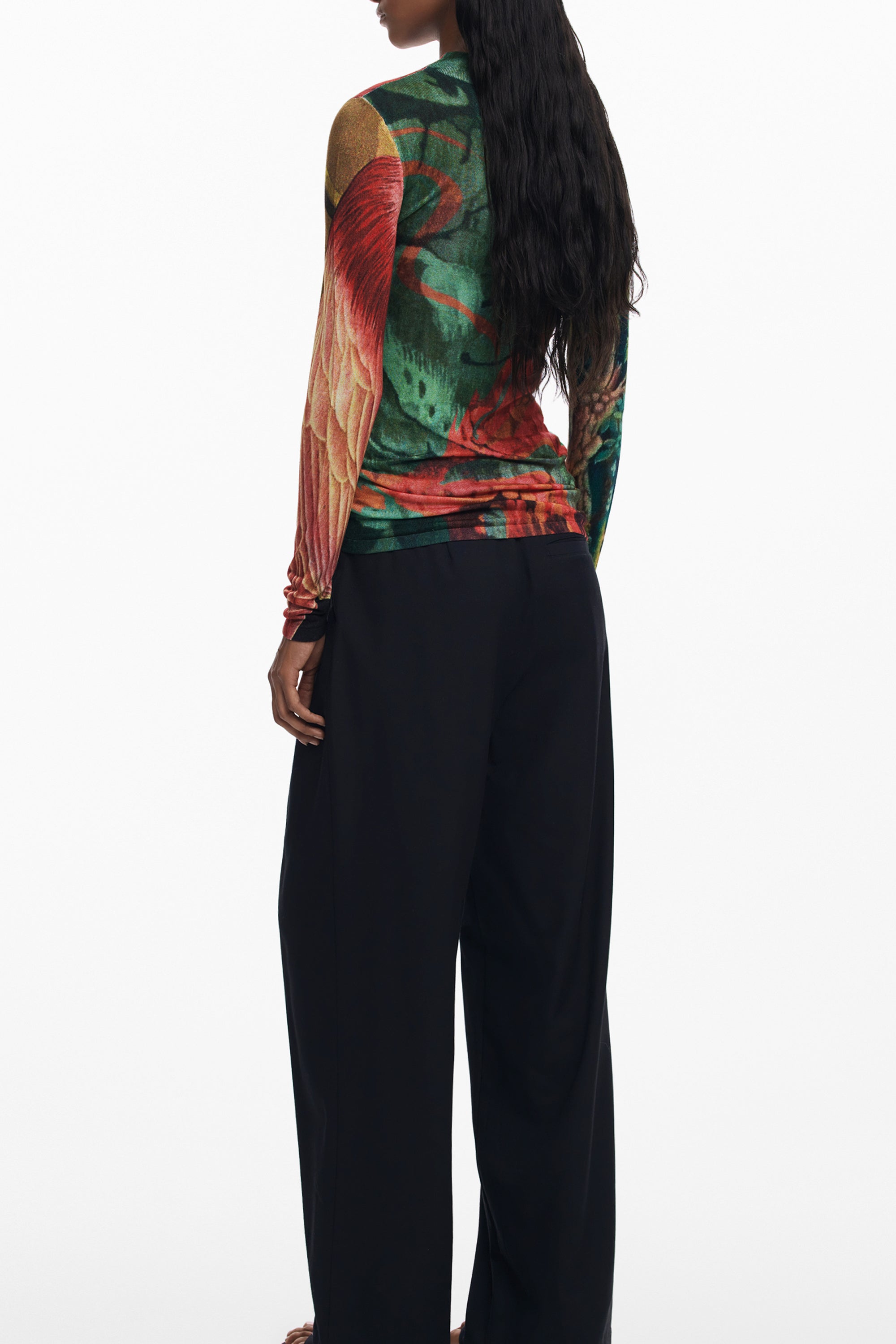DESIGUAL WOMENS GREEN SWEATER