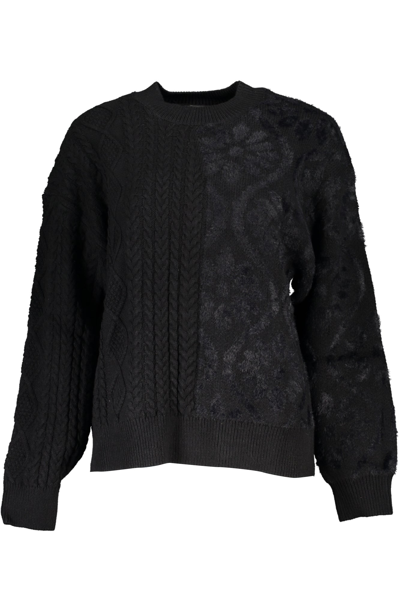 DESIGUAL BLACK WOMENS SWEATER