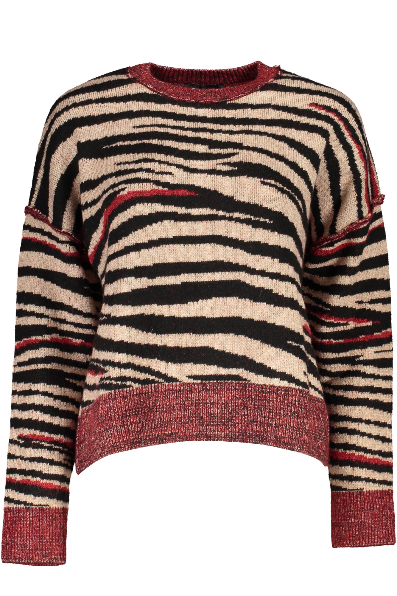 DESIGUAL RED WOMENS SWEATER