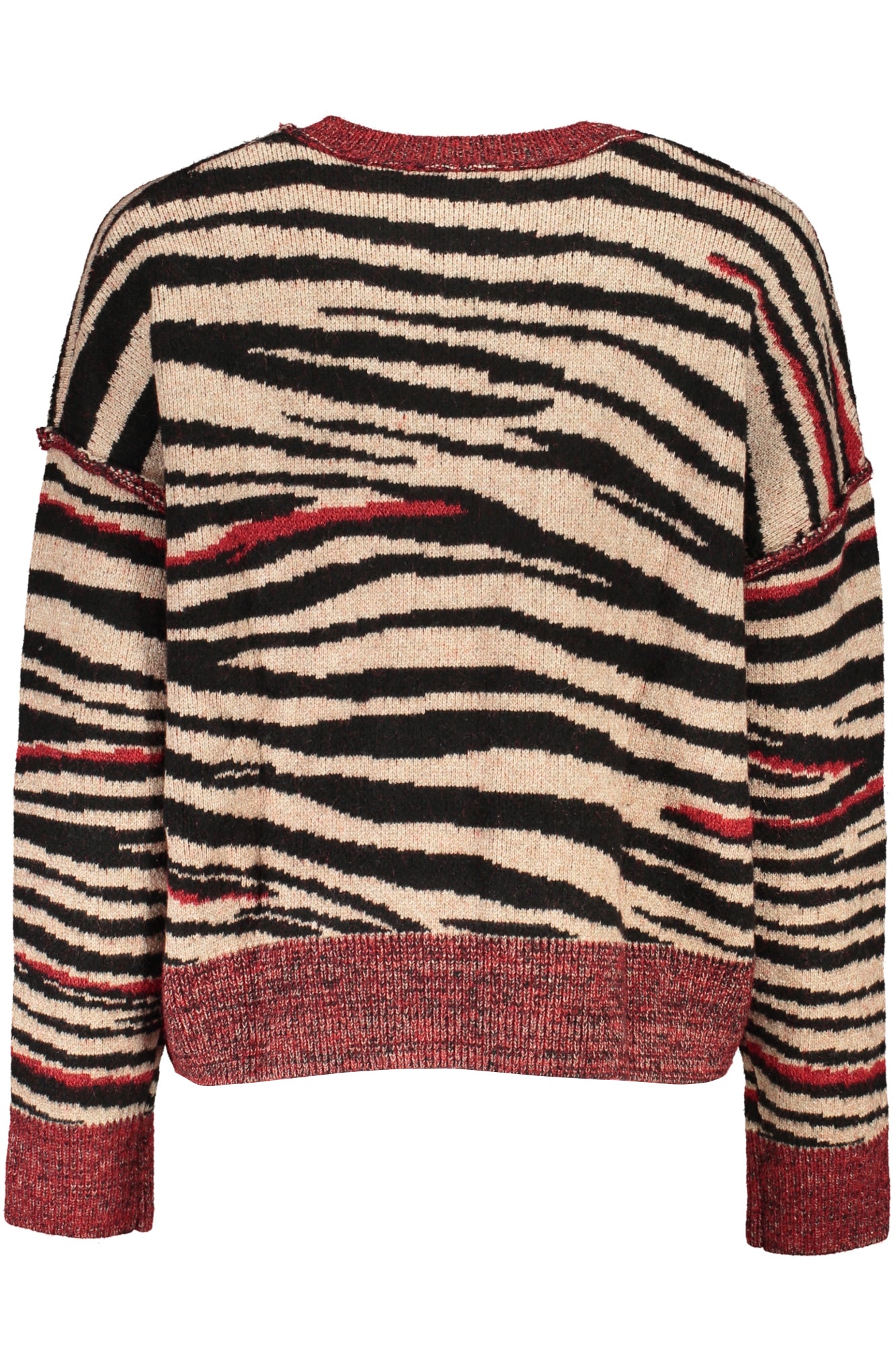DESIGUAL RED WOMENS SWEATER