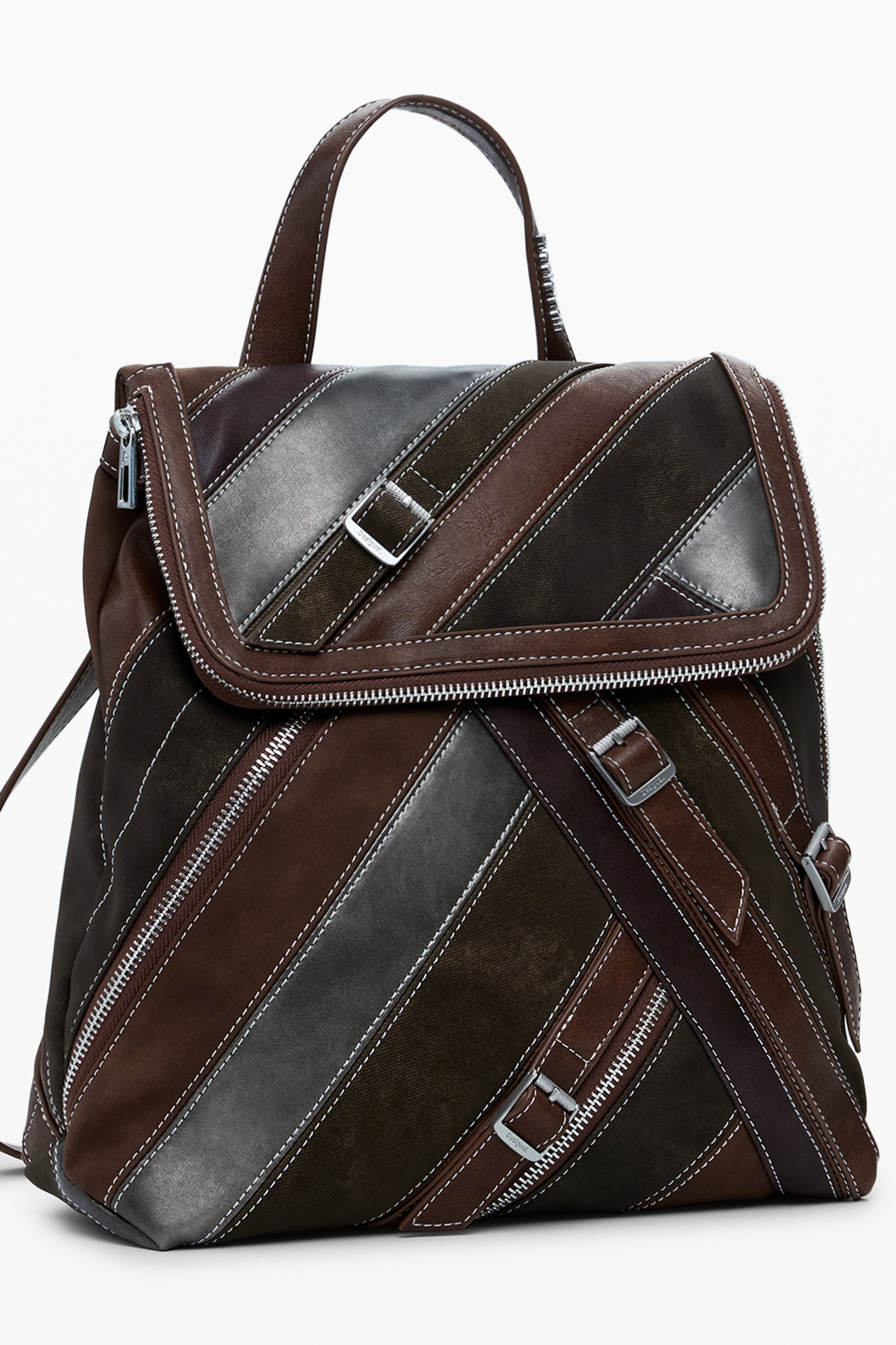 DESIGUAL WOMENS BROWN BACKPACK