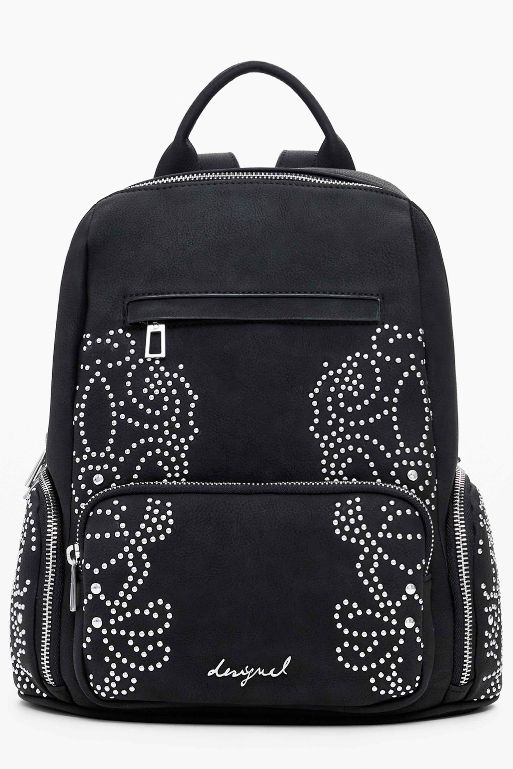 DESIGUAL WOMENS BLACK BACKPACK