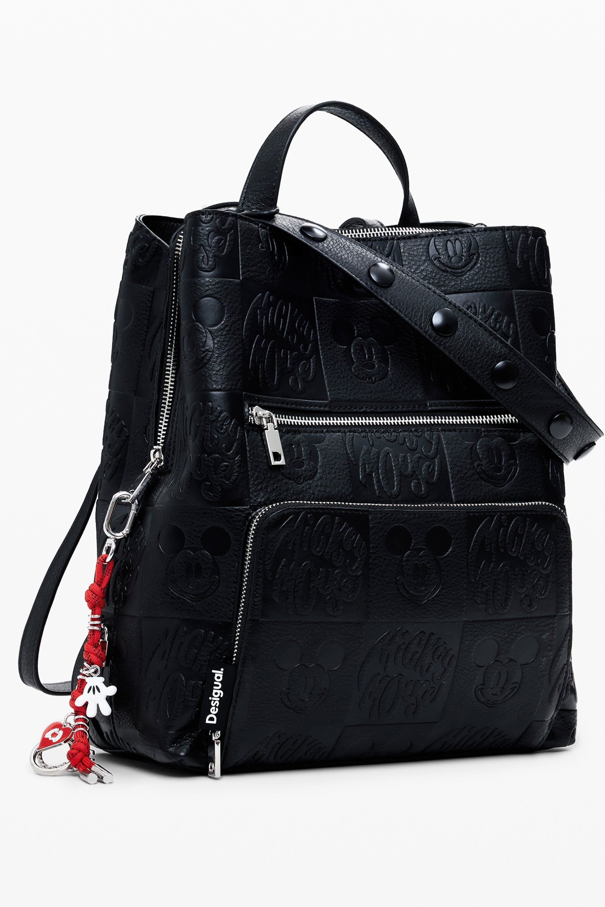 DESIGUAL WOMENS BLACK BACKPACK