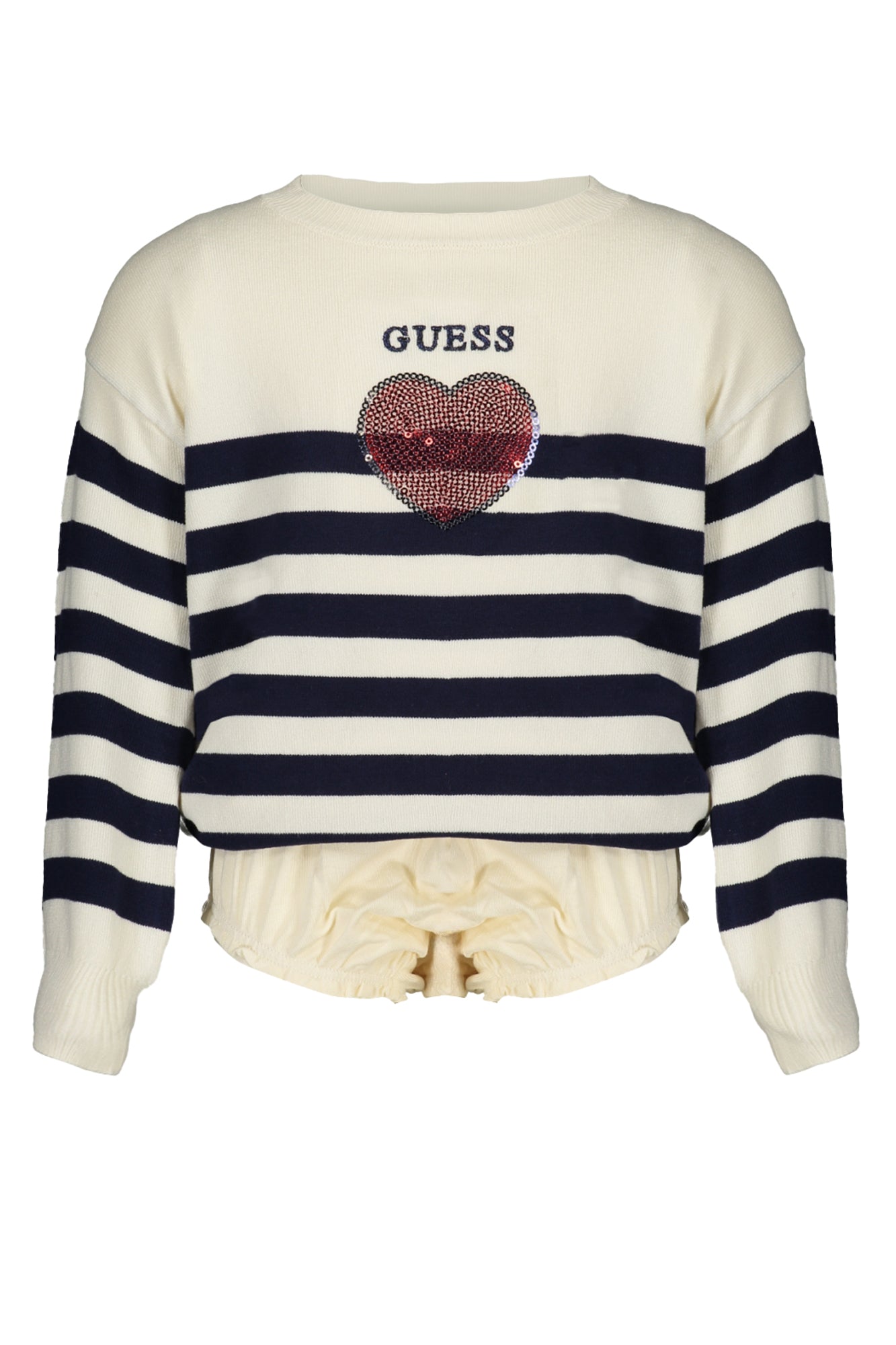 GUESS JEANS WHITE GIRL SWEATER
