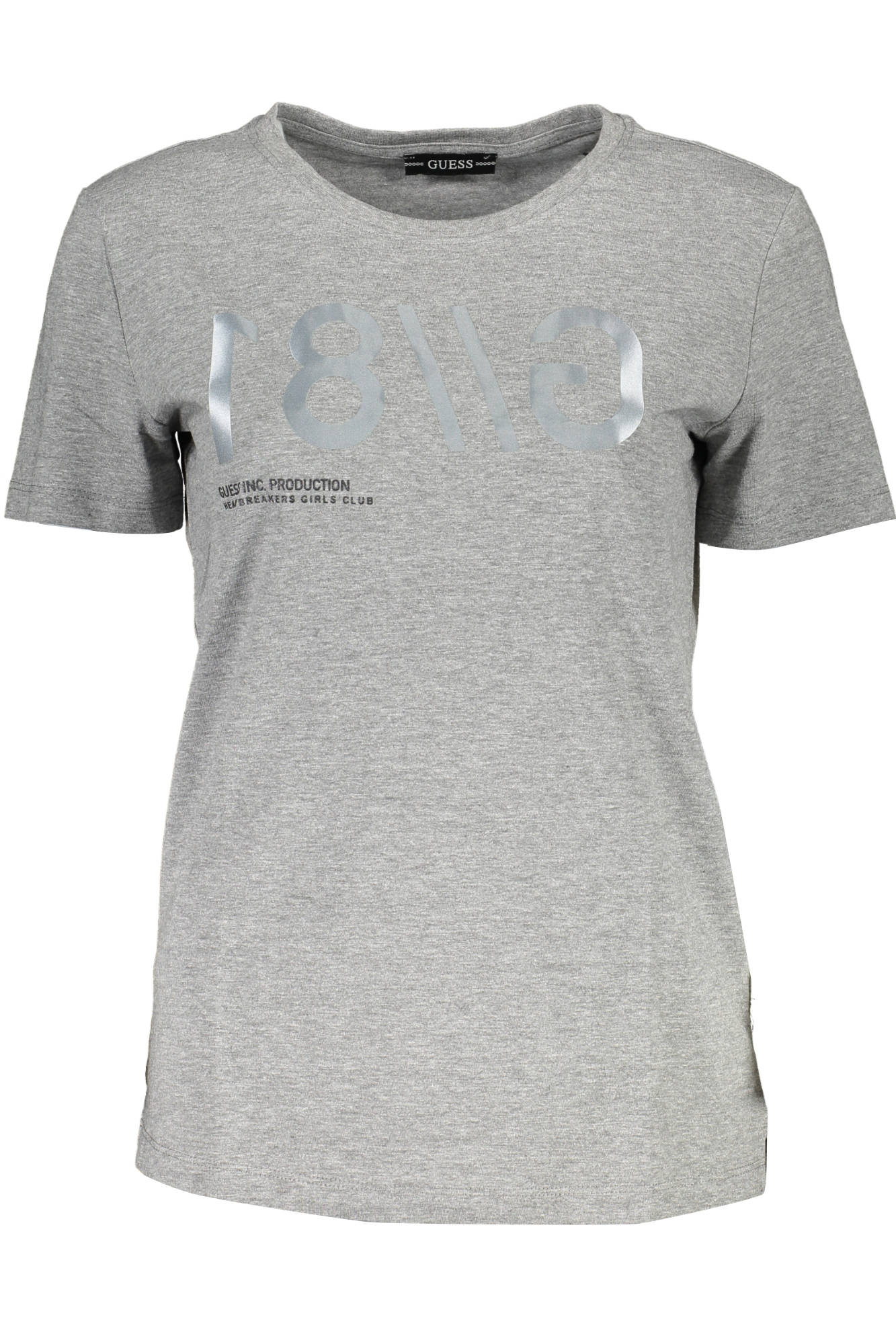 GUESS JEANS SHORT SLEEVE T-SHIRT WOMEN GREY