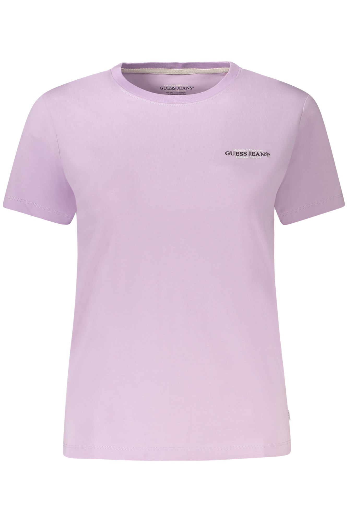 GUESS JEANS WOMENS SHORT SLEEVE T-SHIRT PURPLE