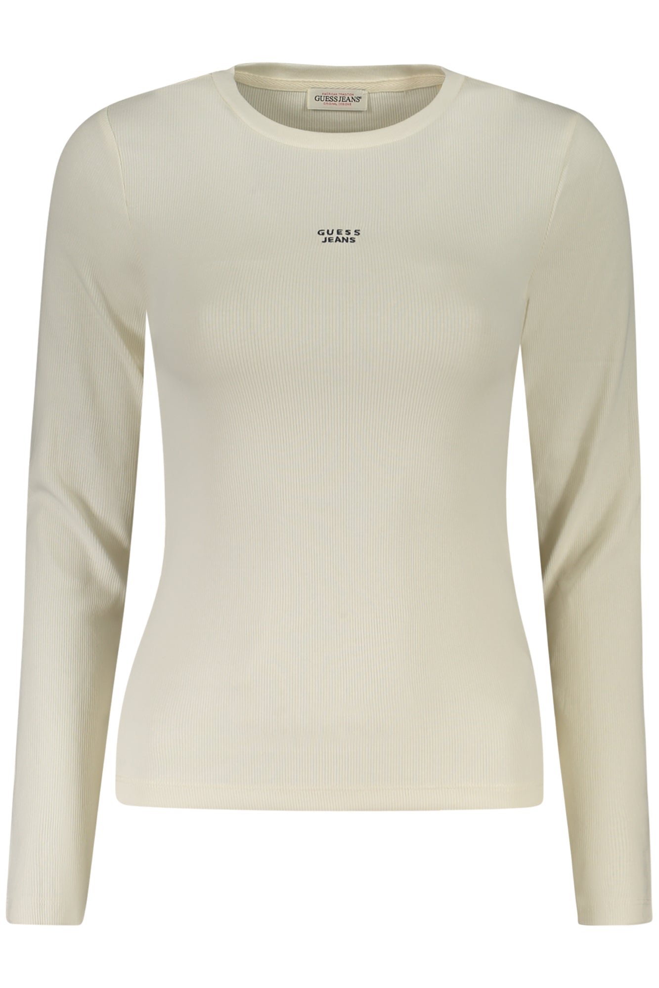 GUESS JEANS WOMENS LONG-SLEEVED T-SHIRT WHITE