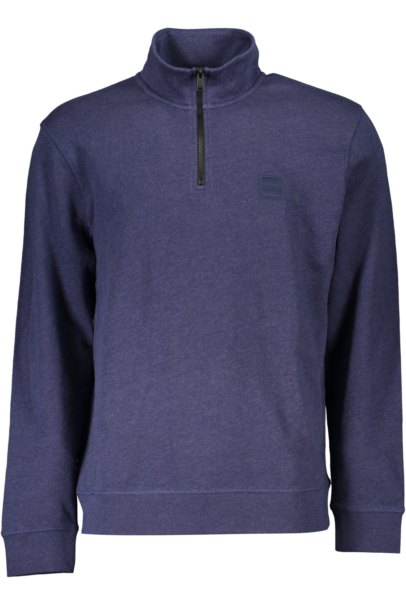 HUGO BOSS MENS BLUE ZIP SWEATSHIRT