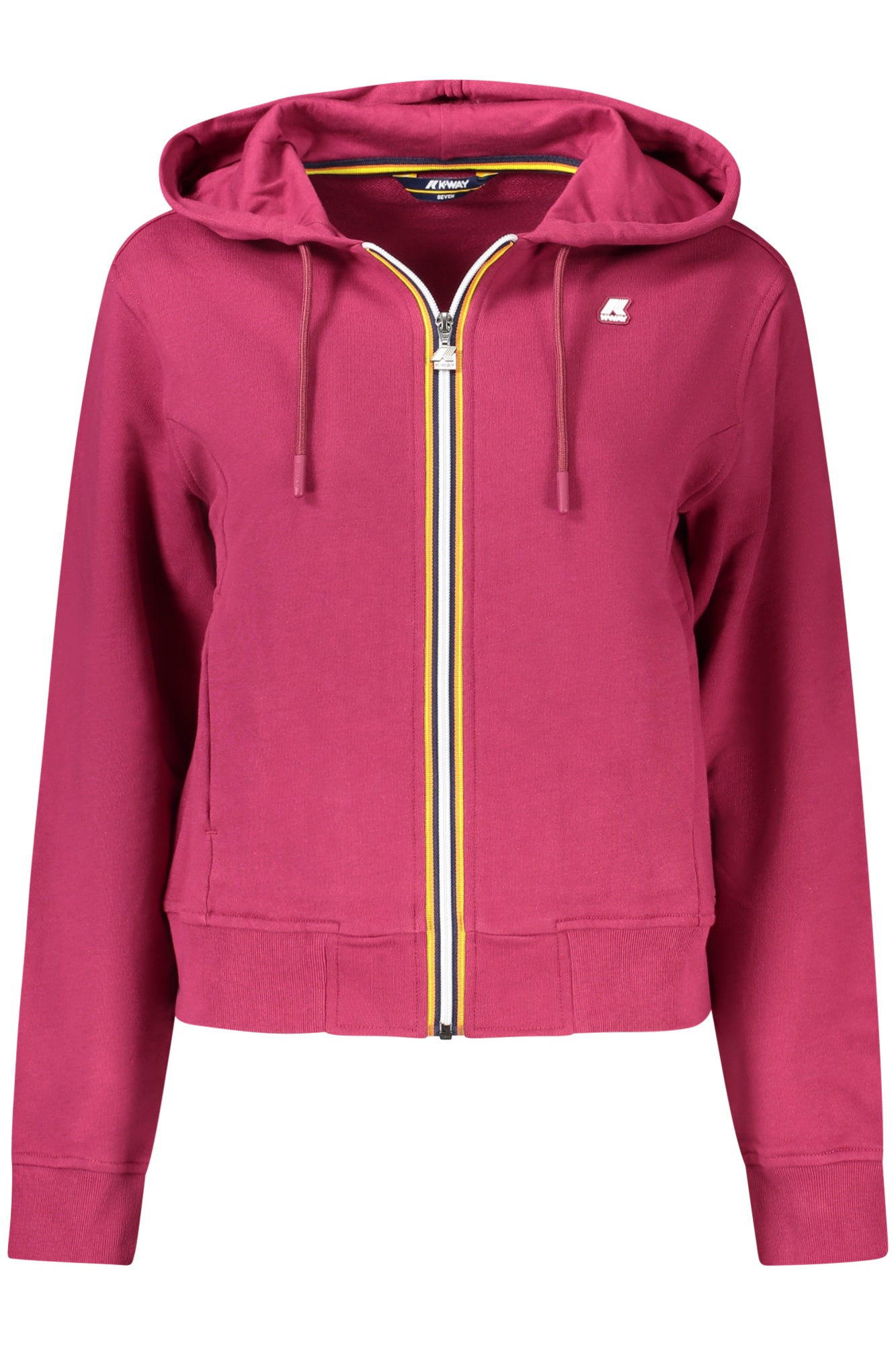 K-WAY WOMENS PURPLE ZIP-UP SWEATSHIRT