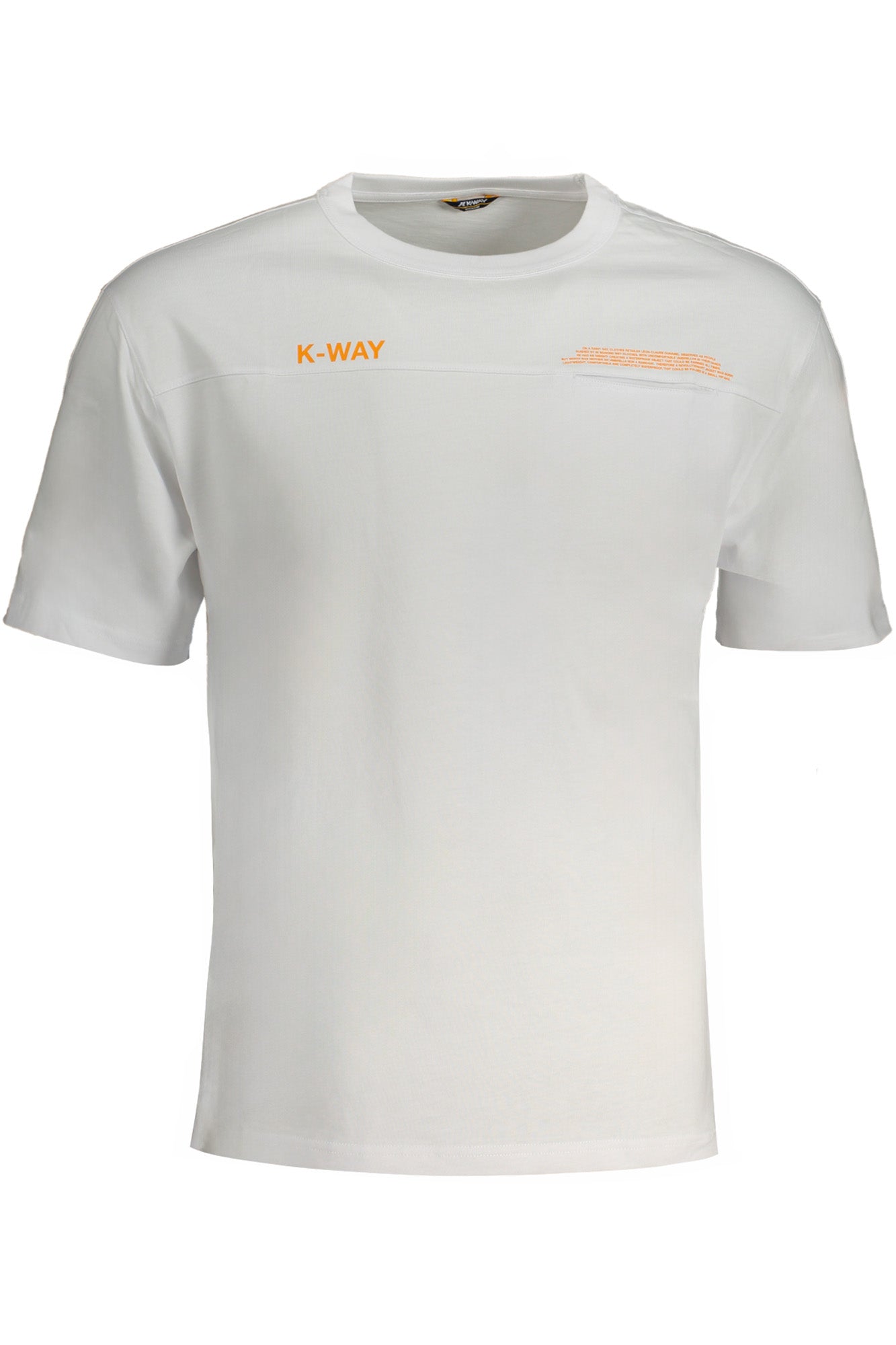K-WAY WHITE MENS SHORT SLEEVE T-SHIRT