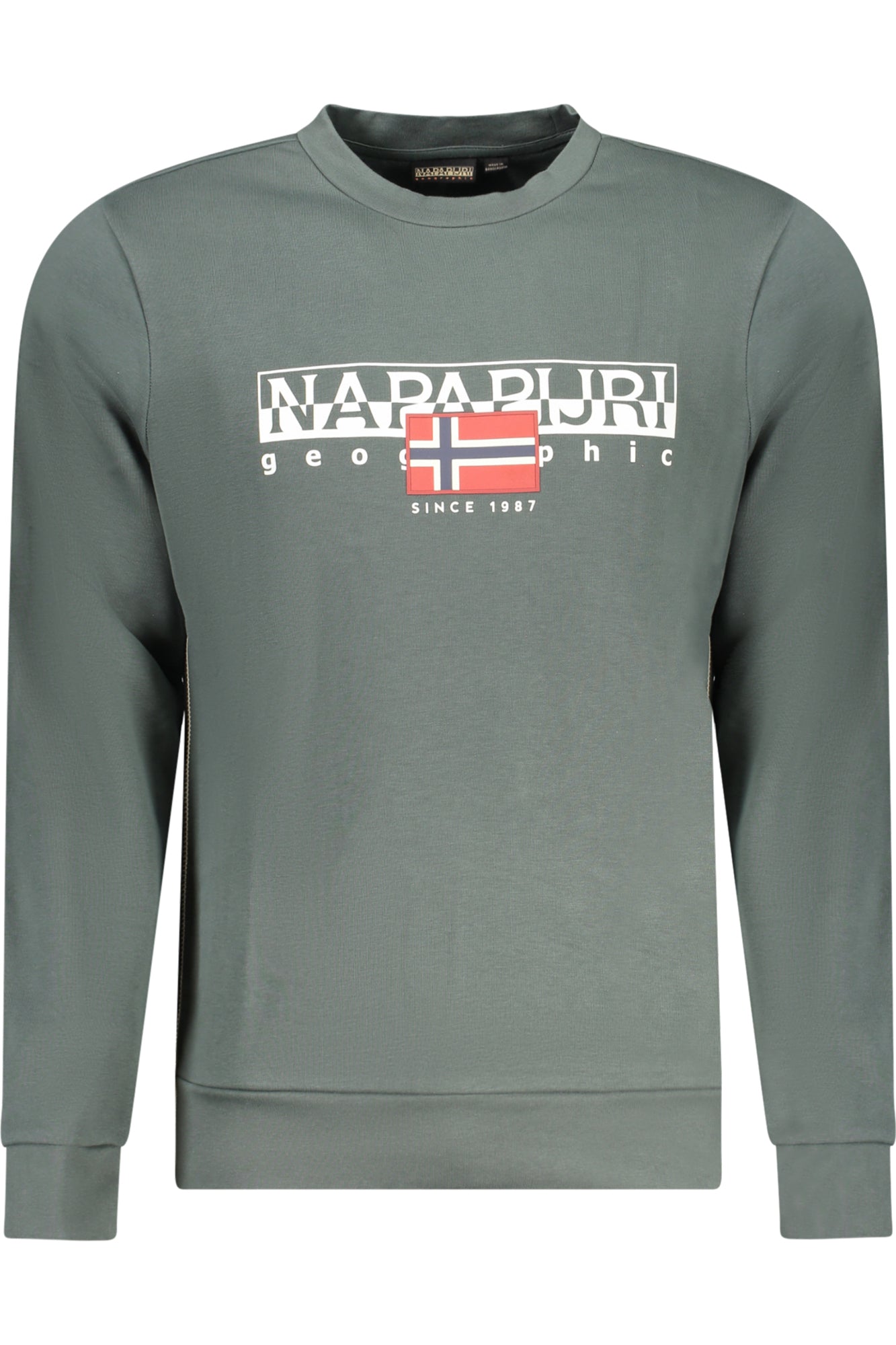 NAPAPIJRI SWEATSHIRT WITHOUT ZIP MEN GREEN