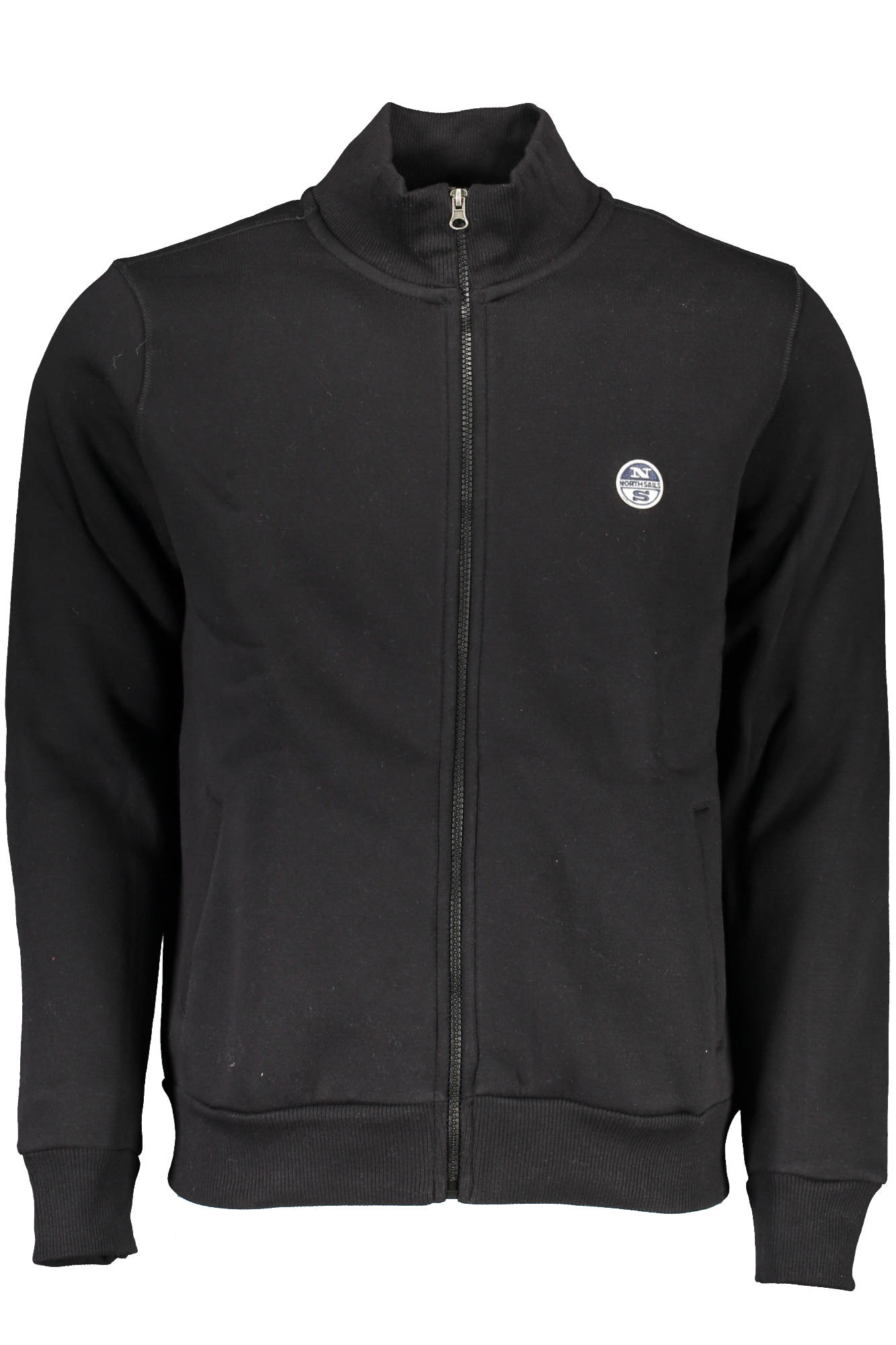 NORTH SAILS MENS BLACK ZIPPED SWEATSHIRT