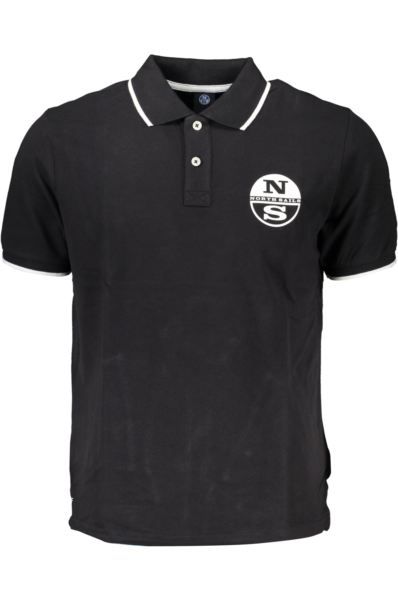 NORTH SAILS MENS BLACK SHORT SLEEVED POLO SHIRT