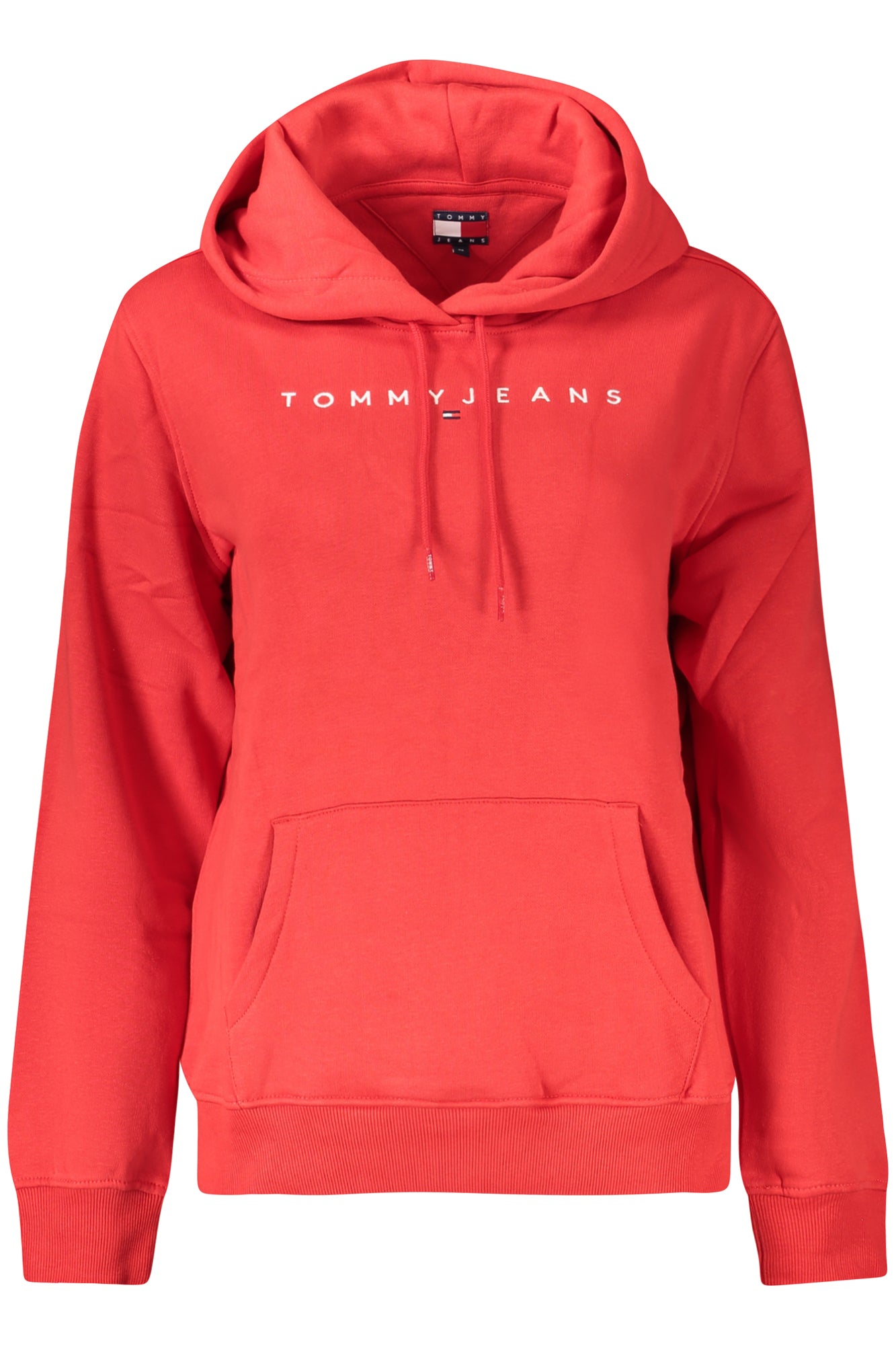 TOMMY HILFIGER WOMENS RED ZIP-UP SWEATSHIRT