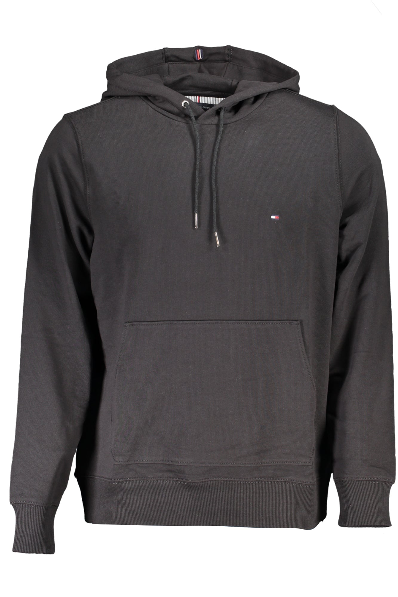 TOMMY HILFIGER MENS BLACK ZIPLESS SWEATSHIRT