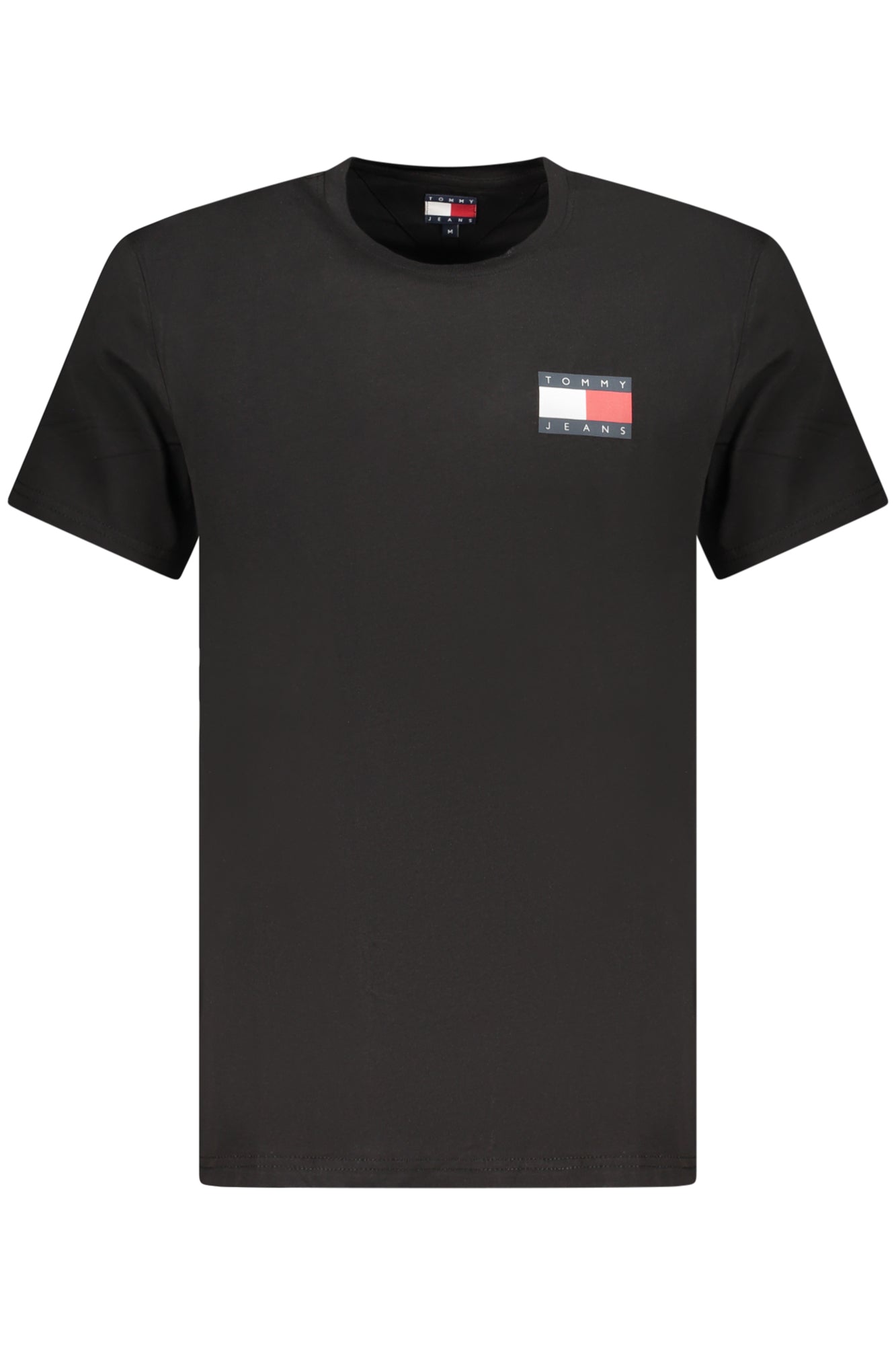 TOMMY HILFIGER MENS SHORT-SLEEVE T-SHIRT BLACK