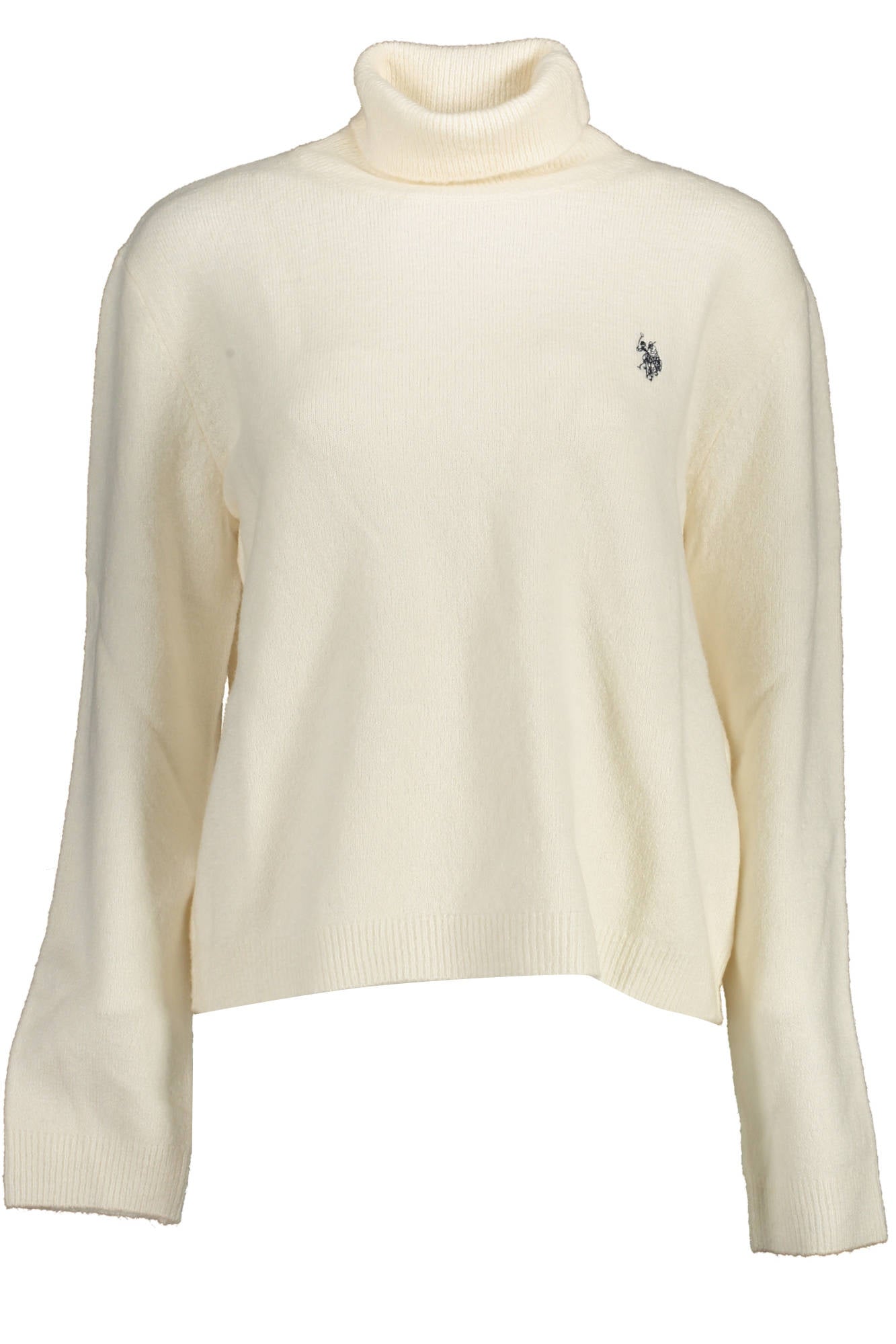 US WHITE WOMENS POLO SWEATER